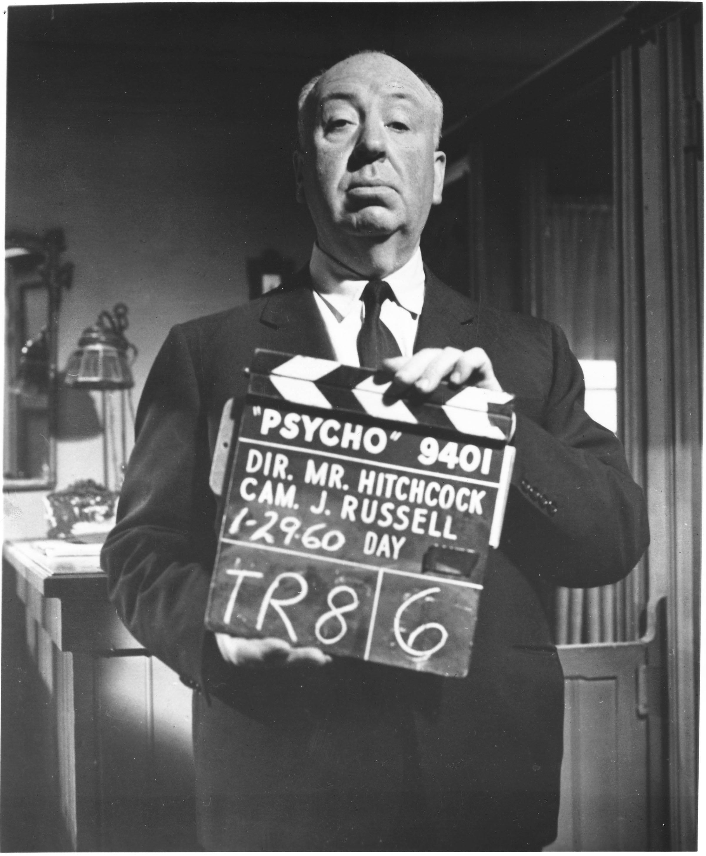 Sul set di Psyco (1960). © 2019 Universal Studios