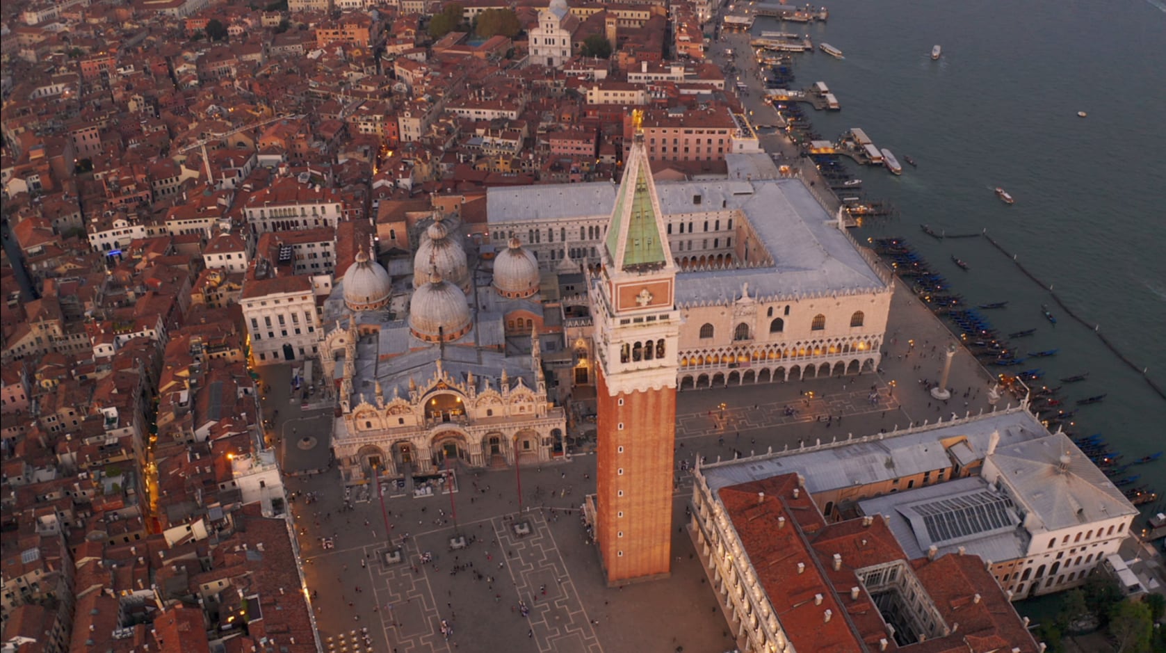 Immagine aerea di piazza San Marco