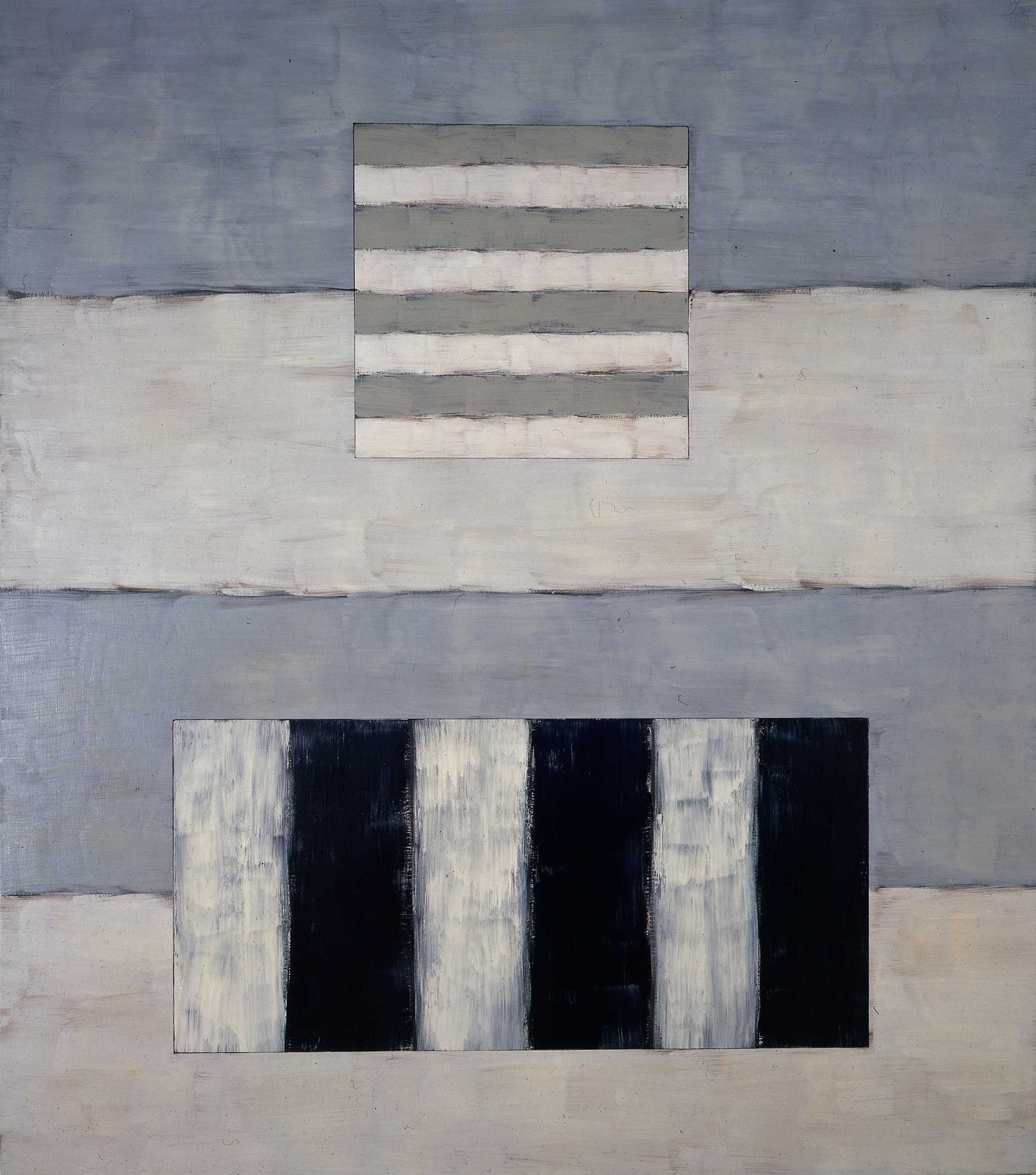 Sean Scully - Long Light, 1997 - olio su tela - cm 244 x 213 - MAMbo, Collezione permanente. Scully 