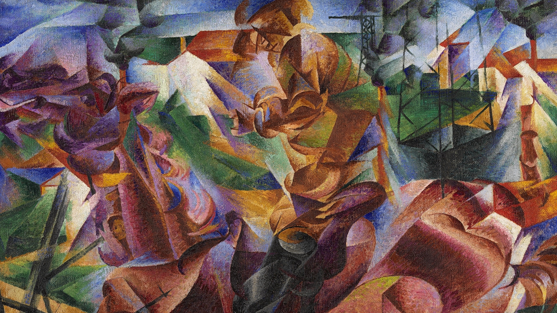 Boccioni Umberto, Elasticità, 1912, olio su tela cm 100x100 Coll. Jucker 