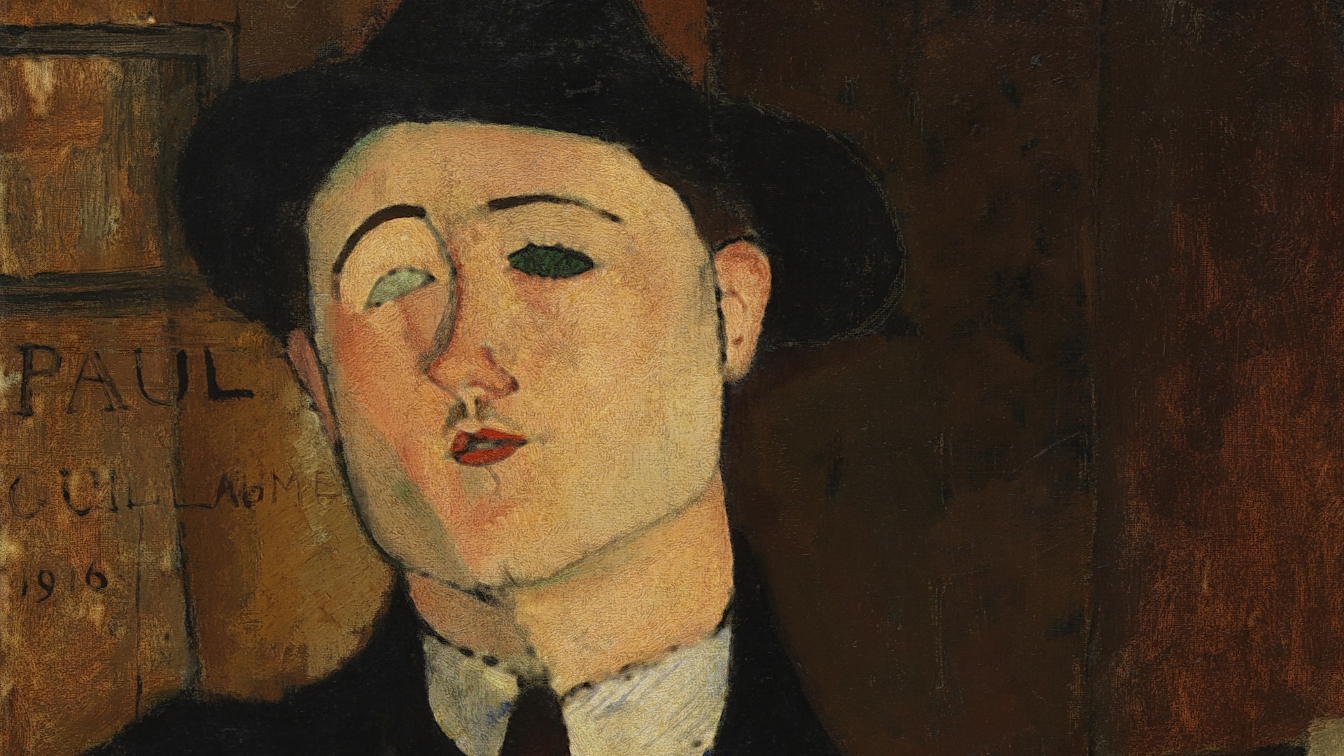 Amedeo Modigliani, Ritratto di Paul Guillaume, 1916, olio su tela, cm 81 x 54 
