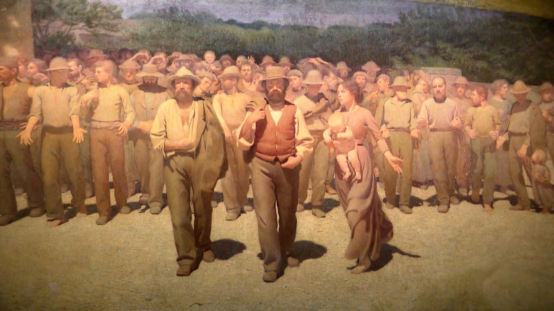 Pellizza da Volpedo, Il Quarto Stato, 1898-1902, olio su tela, cm 283x550