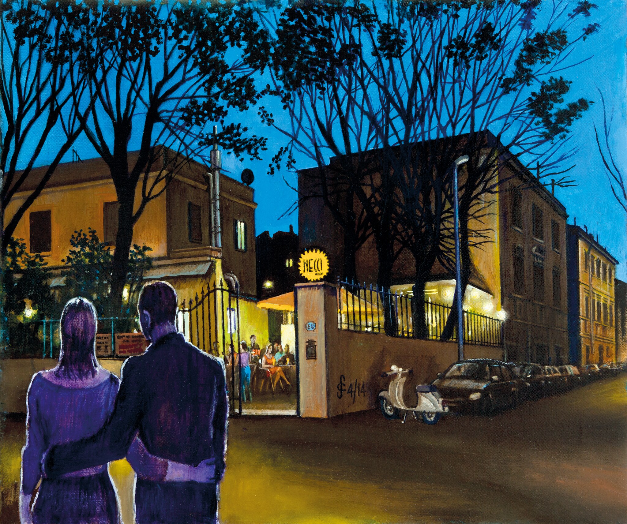 Sera al pigneto, 2014, cm 50x60