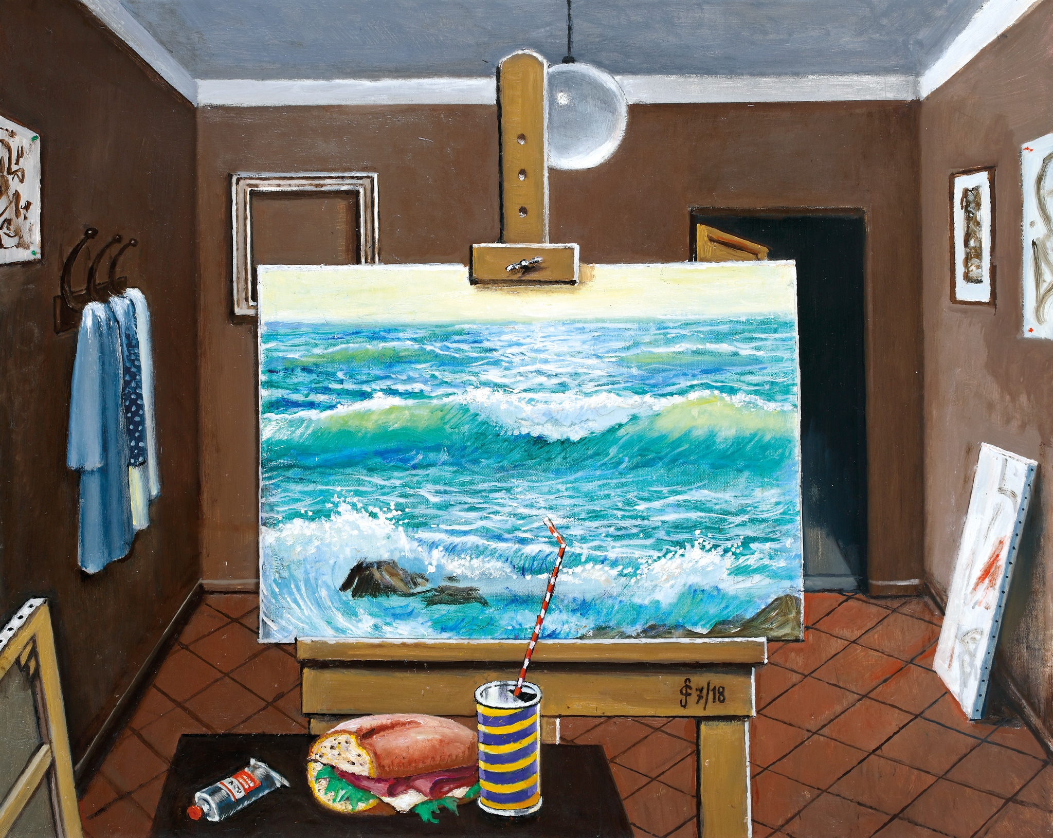 Il mare dipinto, 2018, cm 65x80