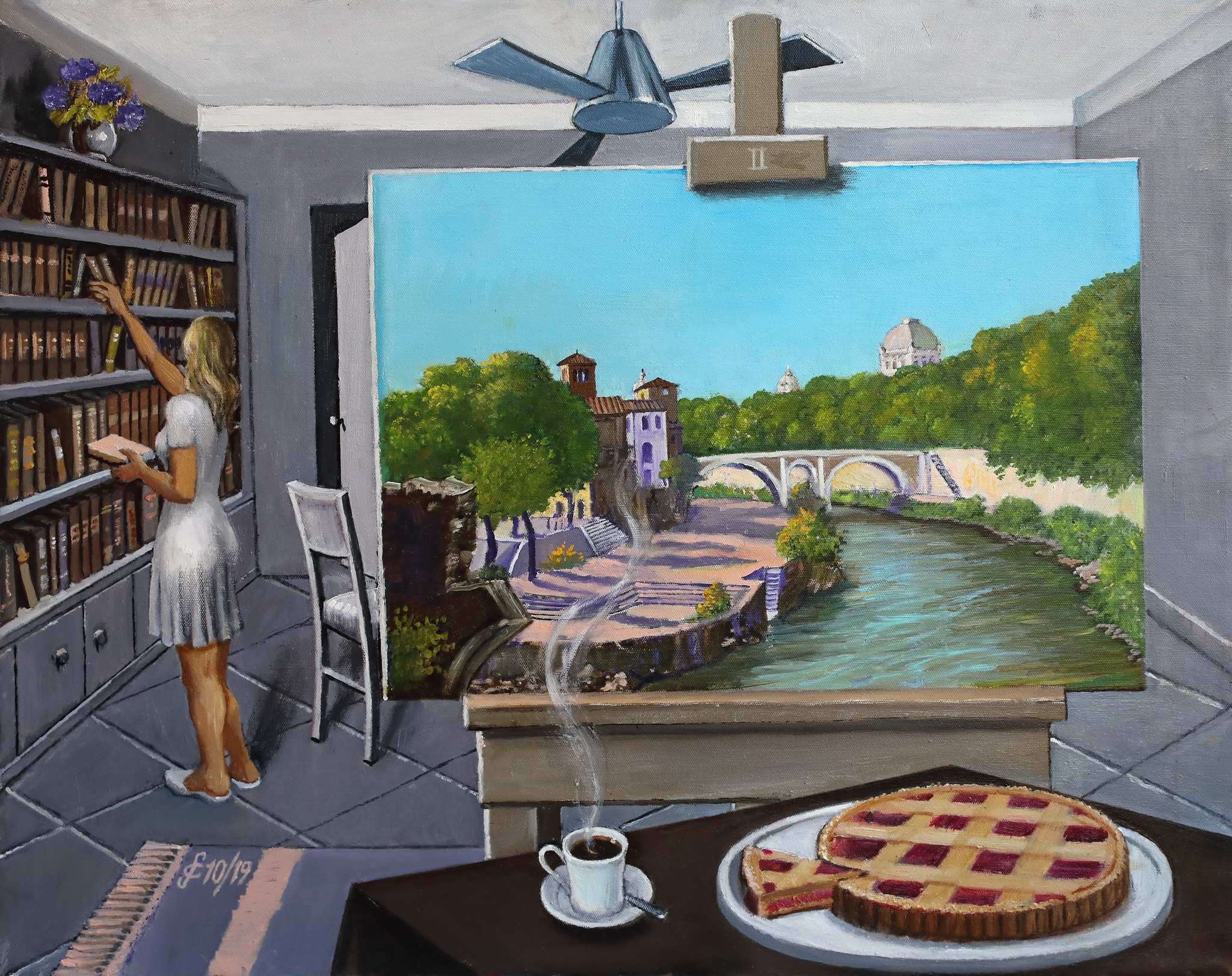 Quadro romano II, 2019 , cm 65x80