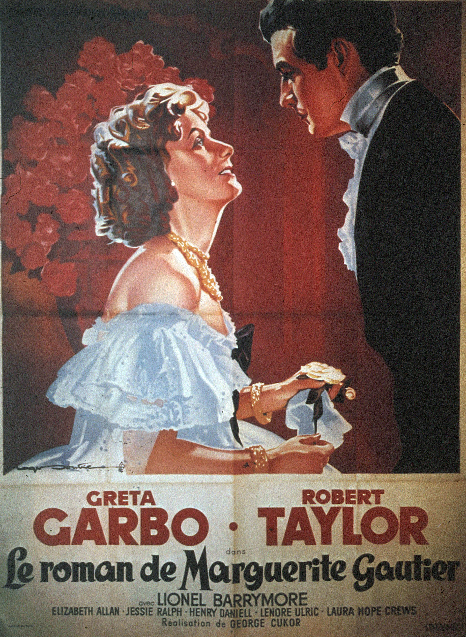 La locandina di Margherita Gauthier, di George Cukor, uscito in italia nel 1937