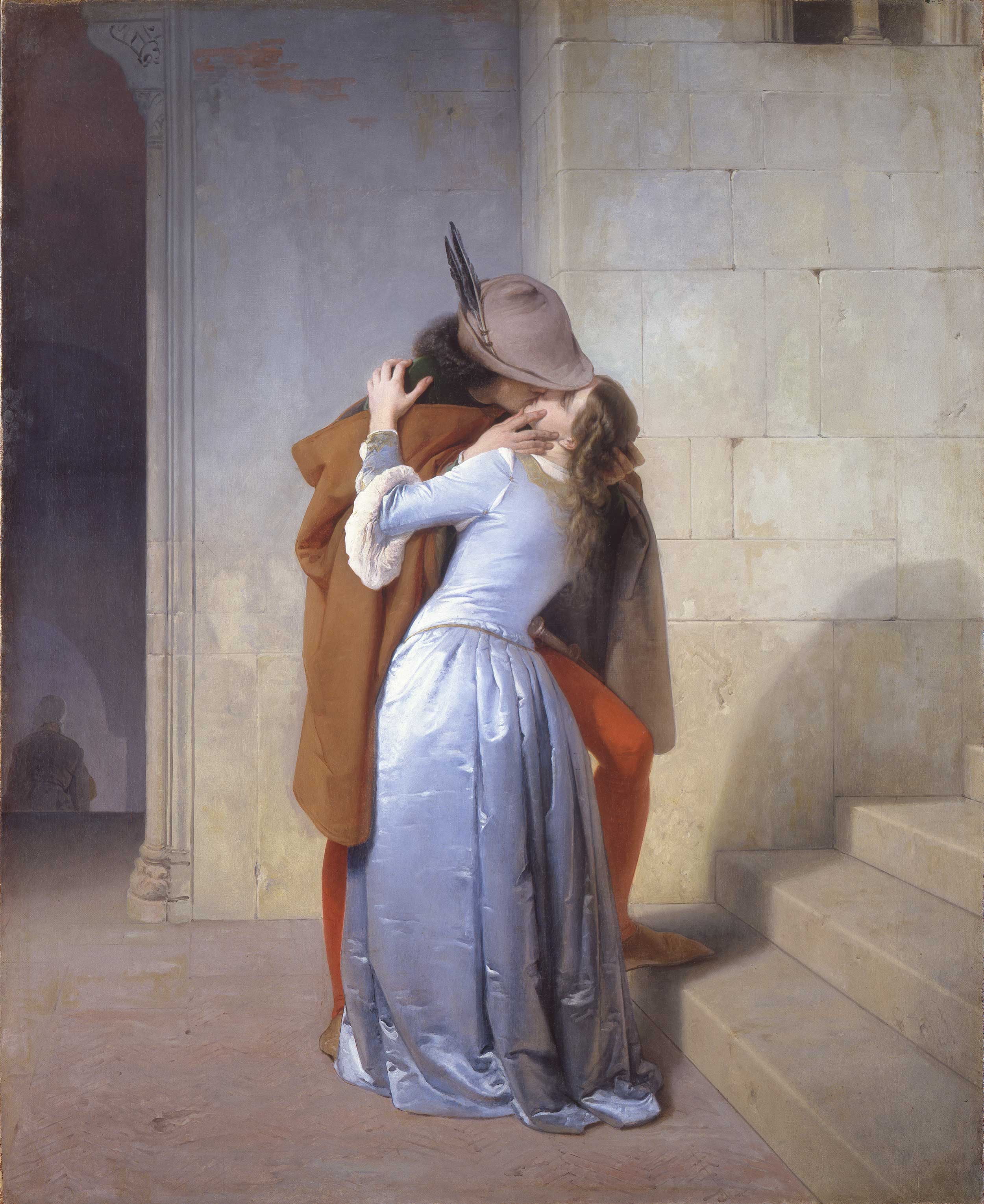 Francesco Hayez, Il bacio, 1859, olio su tela, cm 112 × 88