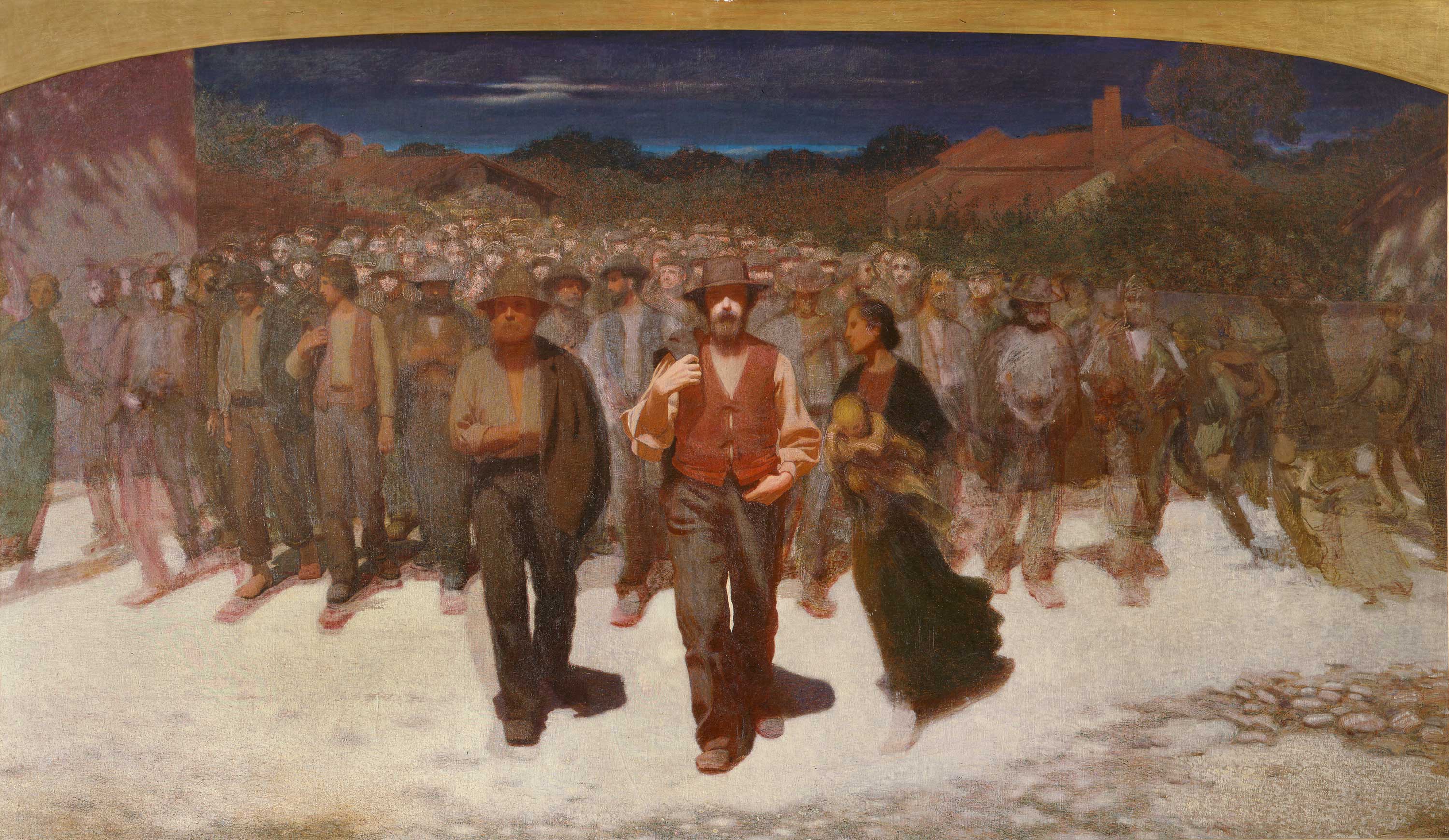 Pellizza da Volpedo (Giuseppe Pellizza), Fiumana, 1895 - 1896 ca., olio su tela, cm 255 × 438