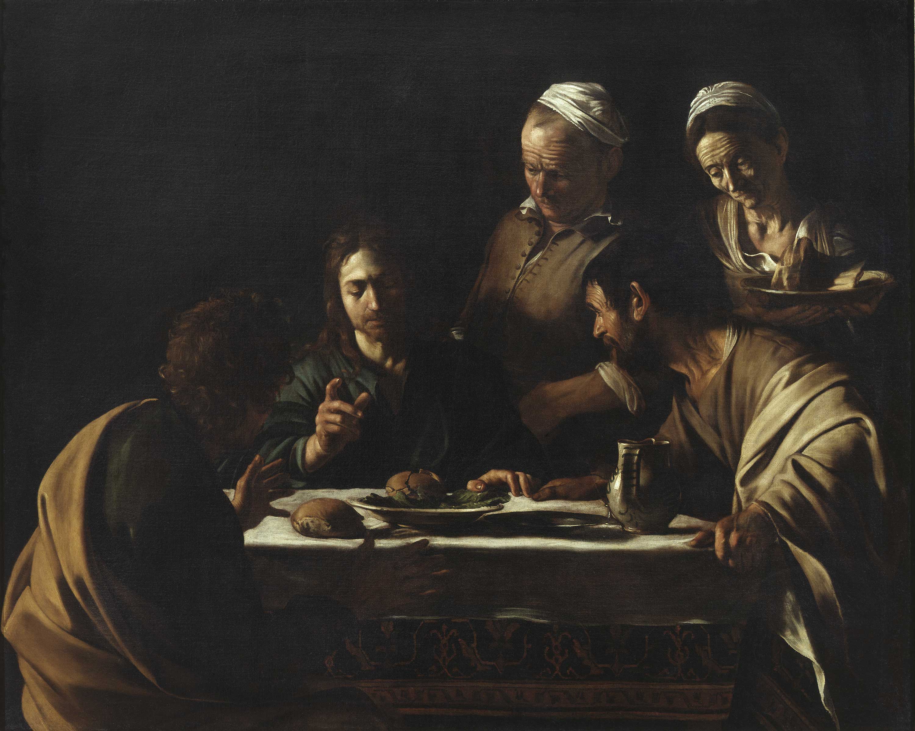 Caravaggio (Michelangelo Merisi), Cena in Emmaus, 1606, olio su tela, cm 141 x 175