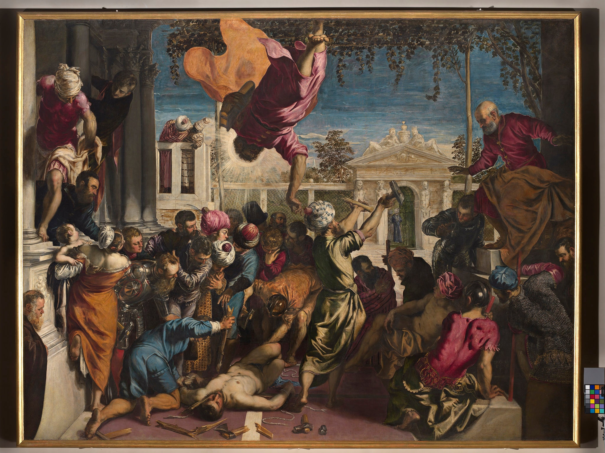 Tintoretto (Jacopo Robusti), San Marco libera schiavo, 1547-1548 ca. - Tela, cm 416 x 544 - Provenienza: Scuola Grande di San Marco a Venezia fino al 1797; Musée Napoleon di Parigi, dal 1797 al 1815; alle Gallerie dell'Accademia dal 1816 - Sala XI