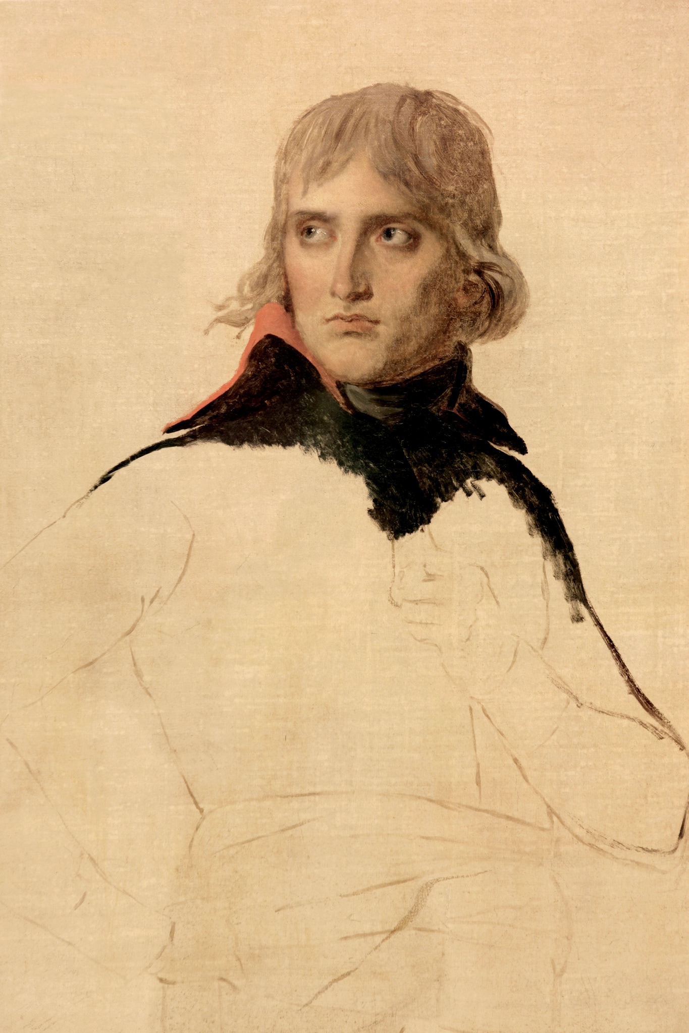 Il Generale Bonaparte, Jacques-Louis David, 1797-1798 ca., schizzo, olio su tela, 81x65cm, Museo del Louvre (Parigi)