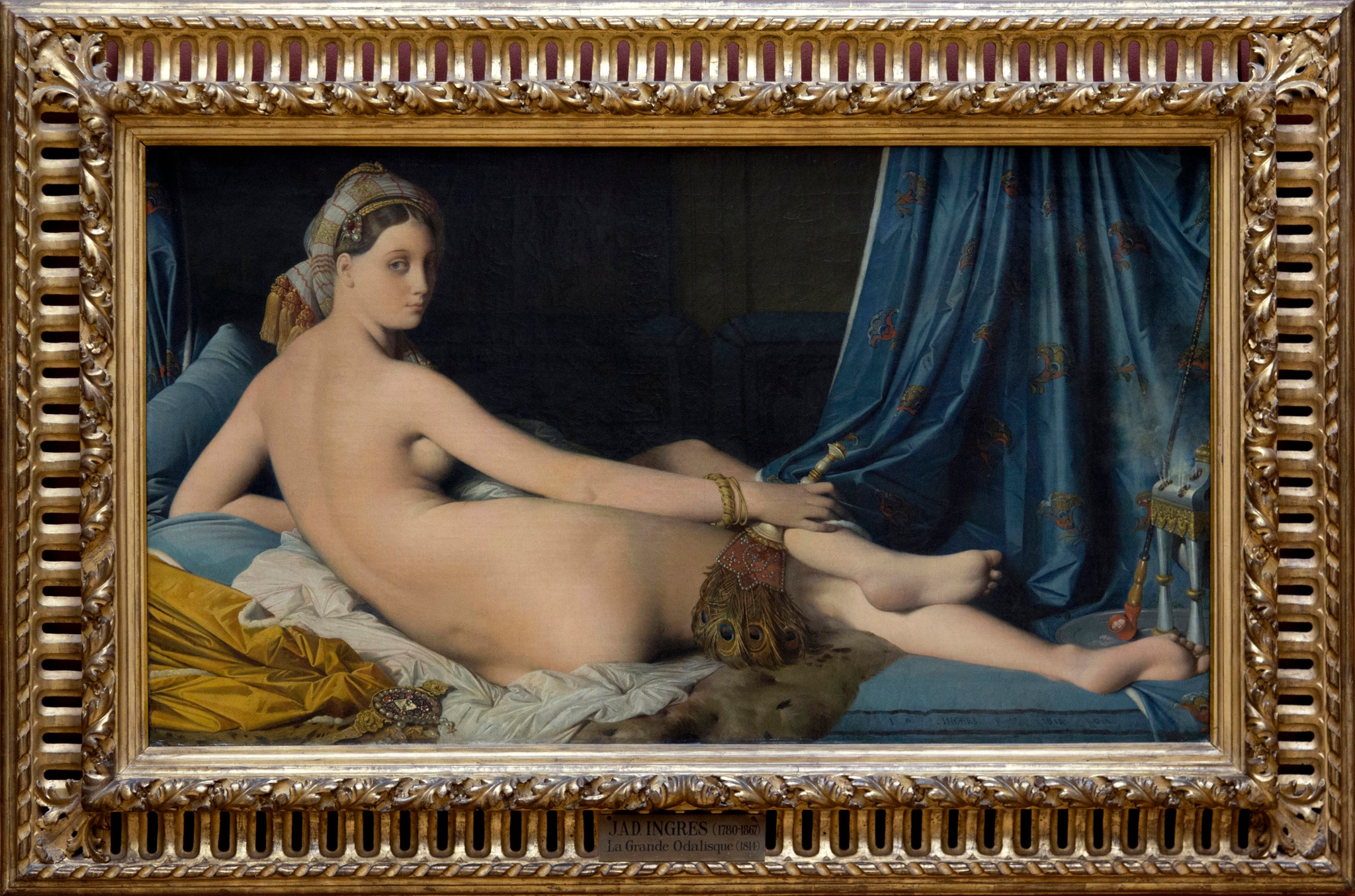 La grande odalisca, Jean-Auguste-Dominique Ingres, 1814, olio su tela, 88,9×162,56cm, Museo del Louvre (Parigi)