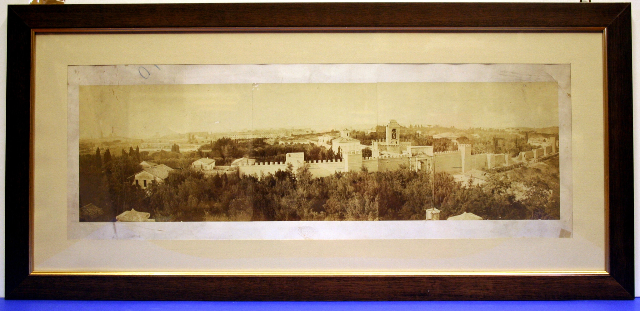 Ludovico Tuminello - Veduta panoramica della breccia di Porta Pia scattata il 21 settembre 1870