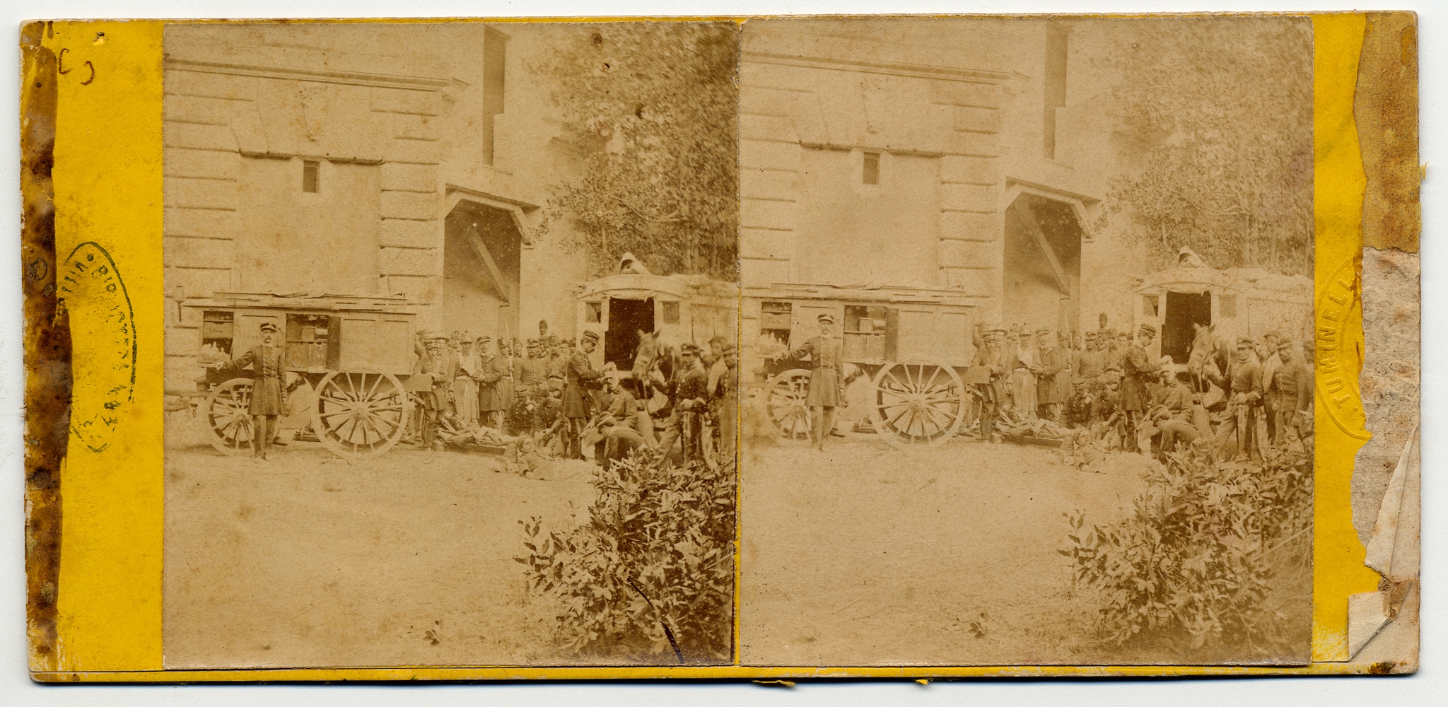 Ludovico Tuminello - Ambulanza italiana a Villa Torlonia il 20 settembre 1870