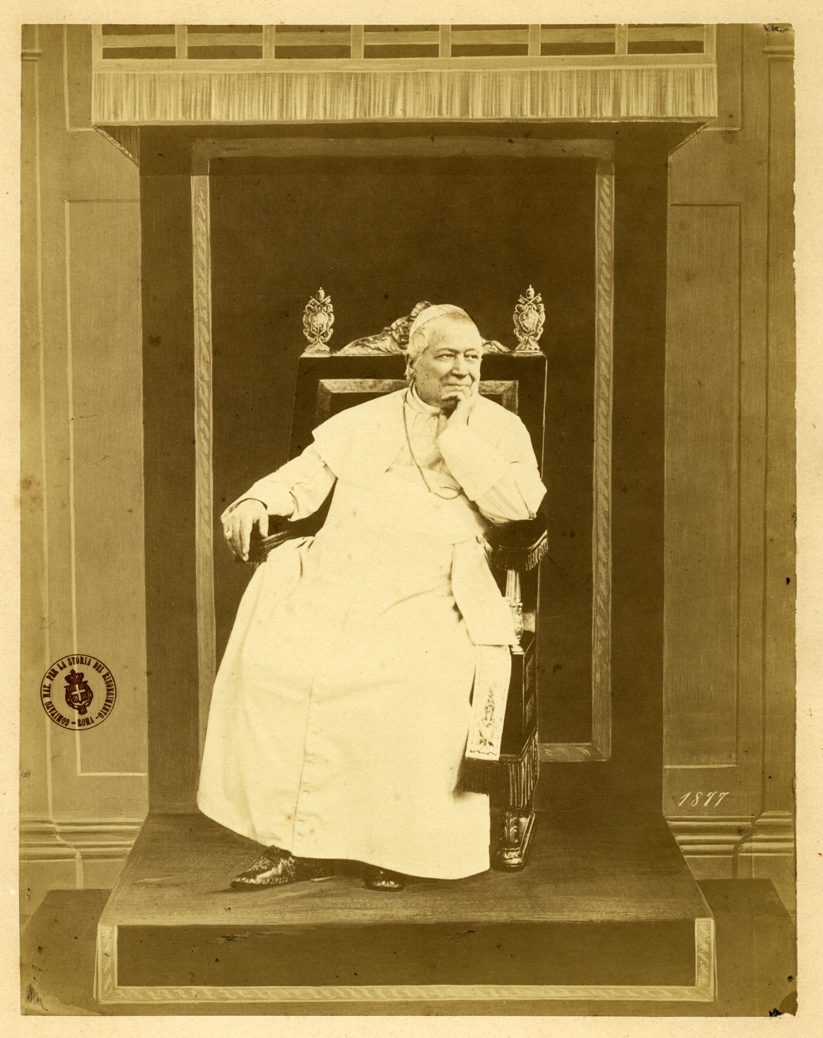 Ritratto fotografico di Pio IX. 1865-1870