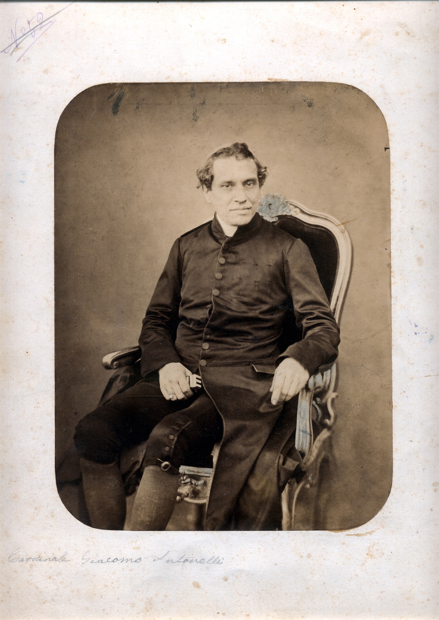Ritratto del Cardinale Giacomo Antonelli. 1865-1870 ca