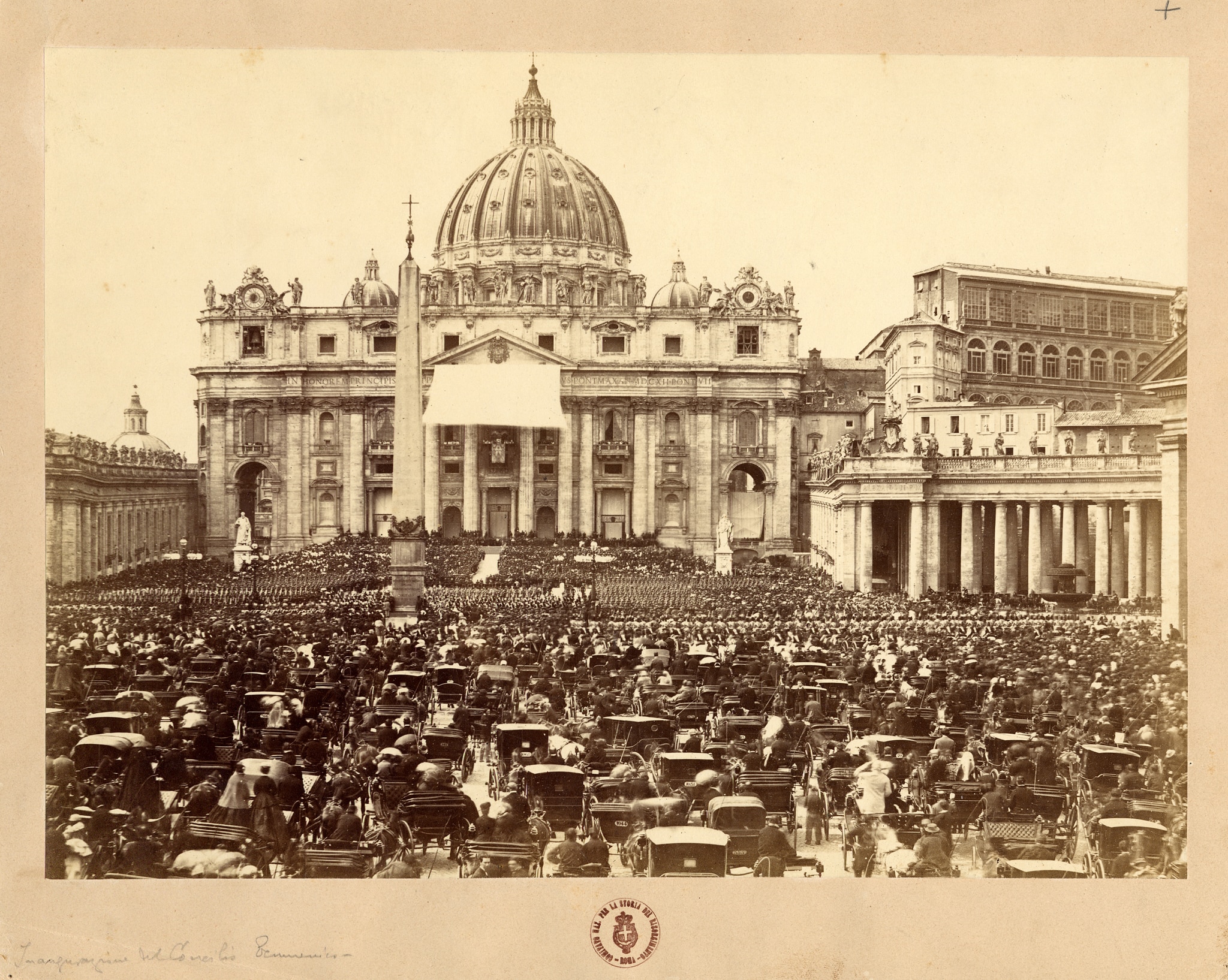 Fratelli D'Alessandri, fotografi di Roma. Inaugurazione del Concilio Vaticano I. 1869