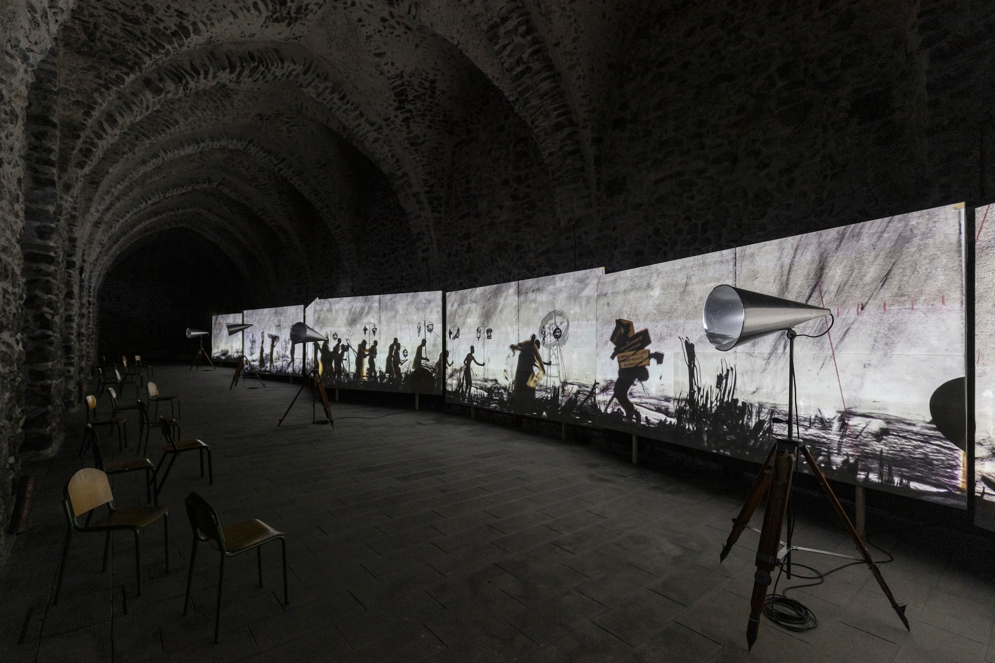 William Kentridge "More Sweetly Play the Dance", fino al 2 dicembre 2020 all'Antico Arsenale della Repubblica di Amalfi.