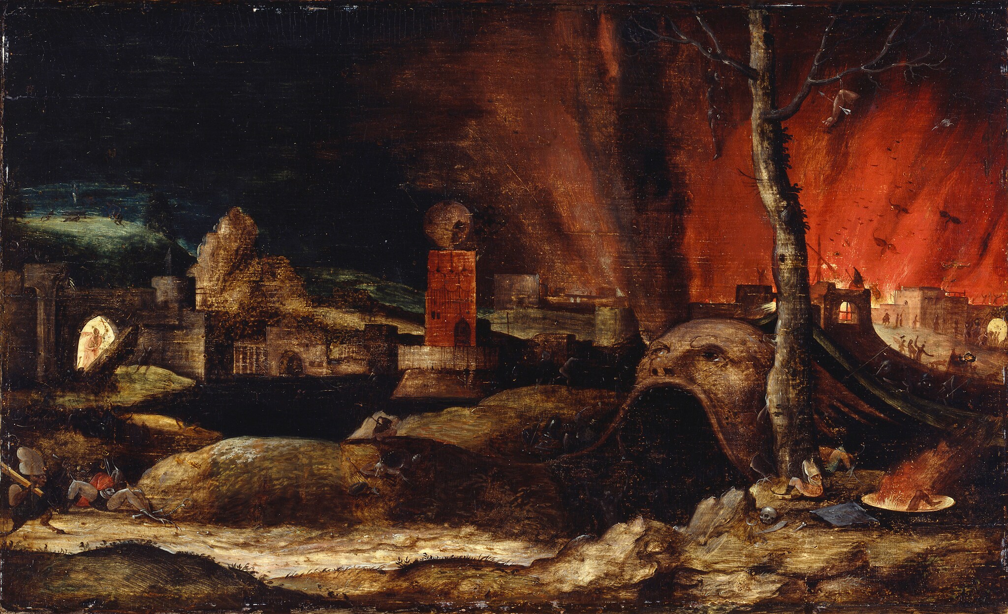 Hieronymus Bosch (seguace) - Cristo nel limbo - 1450-1516 - olio su quercia - 20,2 x 34 cm - Hamburger Kunsthalle - Foto: Hamburger Kunsthalle / Elke Walford