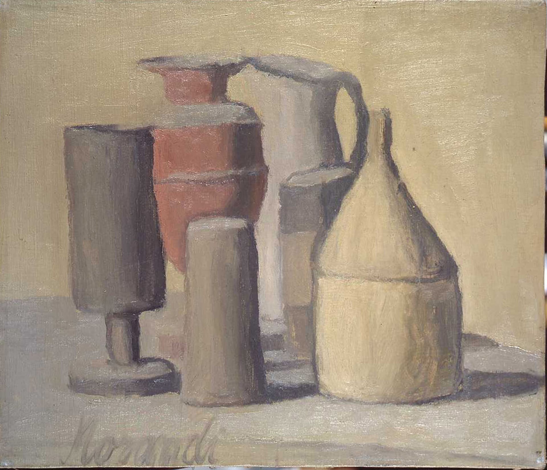 Giorgio Morandi - Natura morta - 1948 - Olio su tela - Acquisto della Fondazione Guido ed Ettore De Fornaris dalla Pretura di Torino (Eredità giacente Pietro Rossini), Torino, 1982