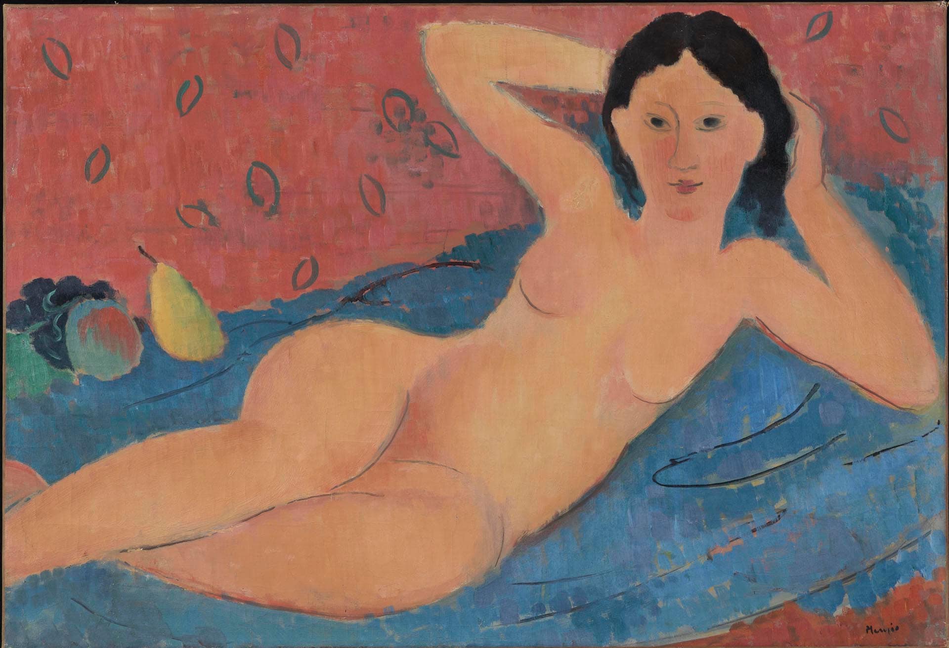 Francesco Menzio - Nudo rosso - 1931 - Olio su tela - Acquisto della Fondazione Guido ed Ettore De Fornaris, Torino, 2018