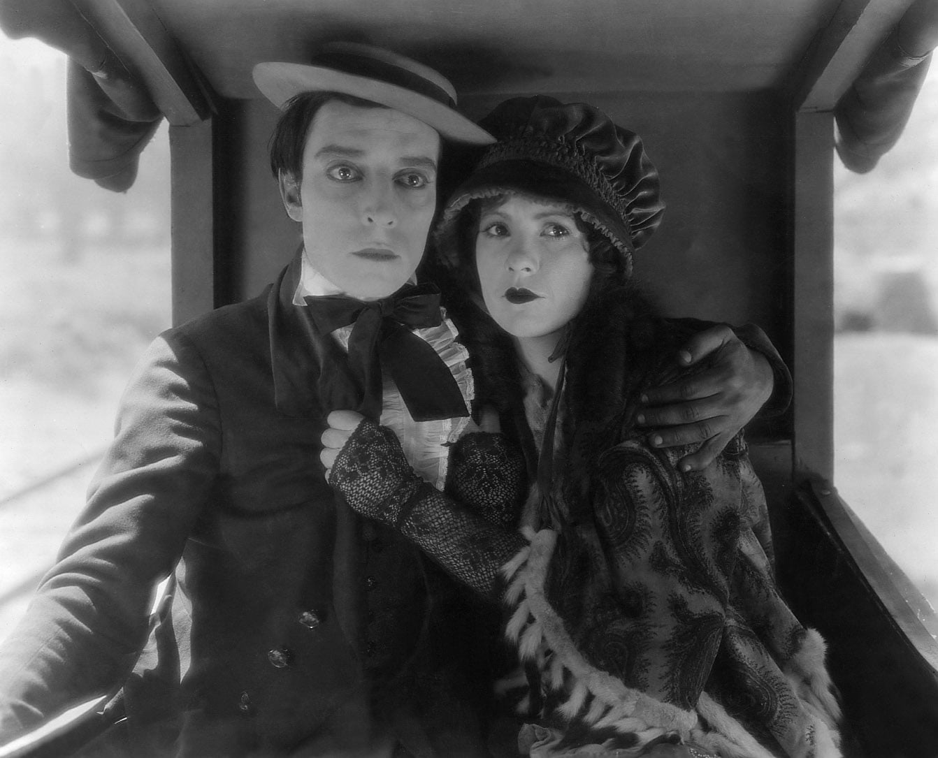 Nel film Our Hospitality con la moglie Natalie nel 1923