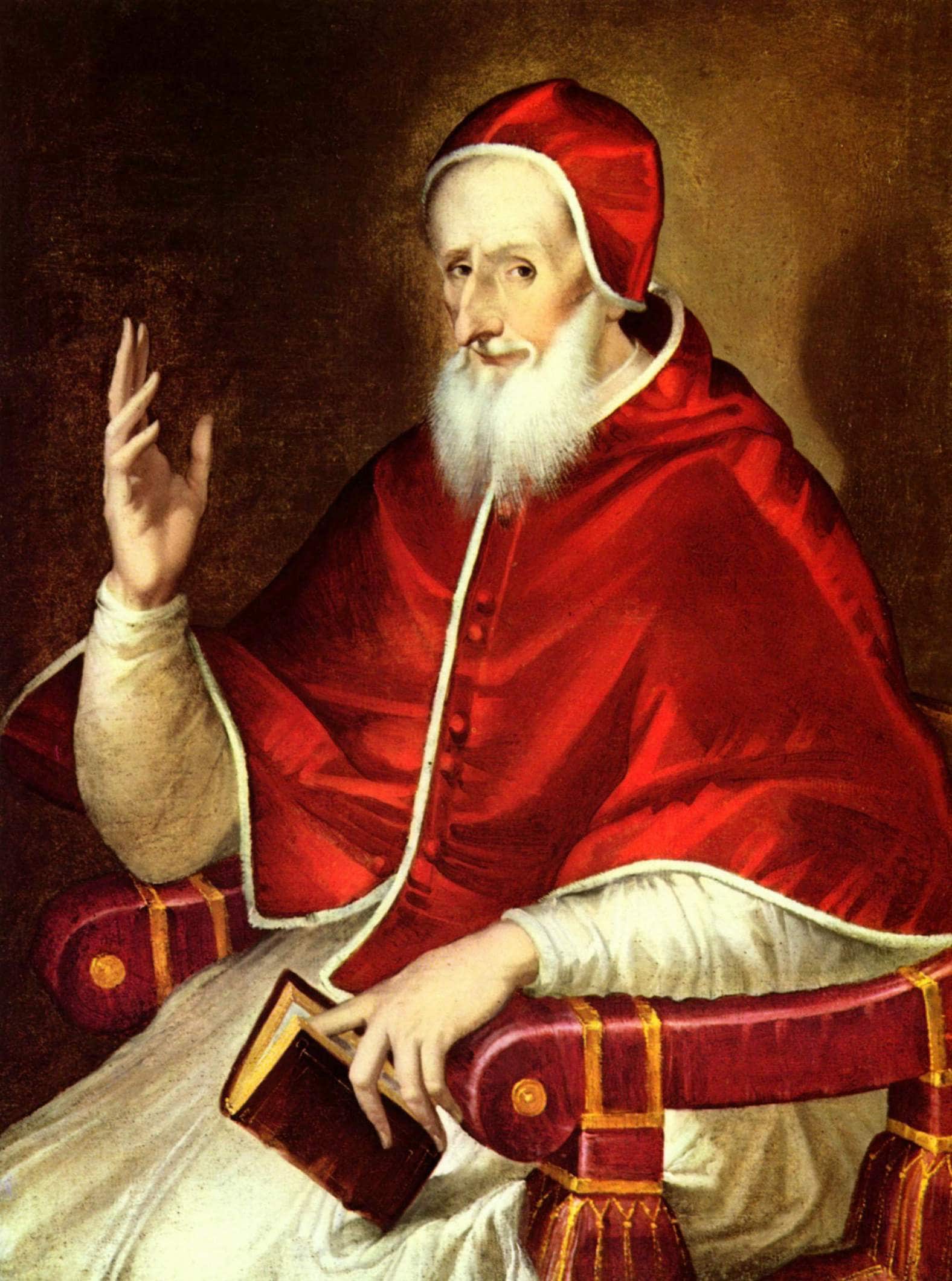 Un ritratto del pontefice Pio V, il principale artefice della creazione della Lega Santa e grande protagonista della vittoriosa spedizione
