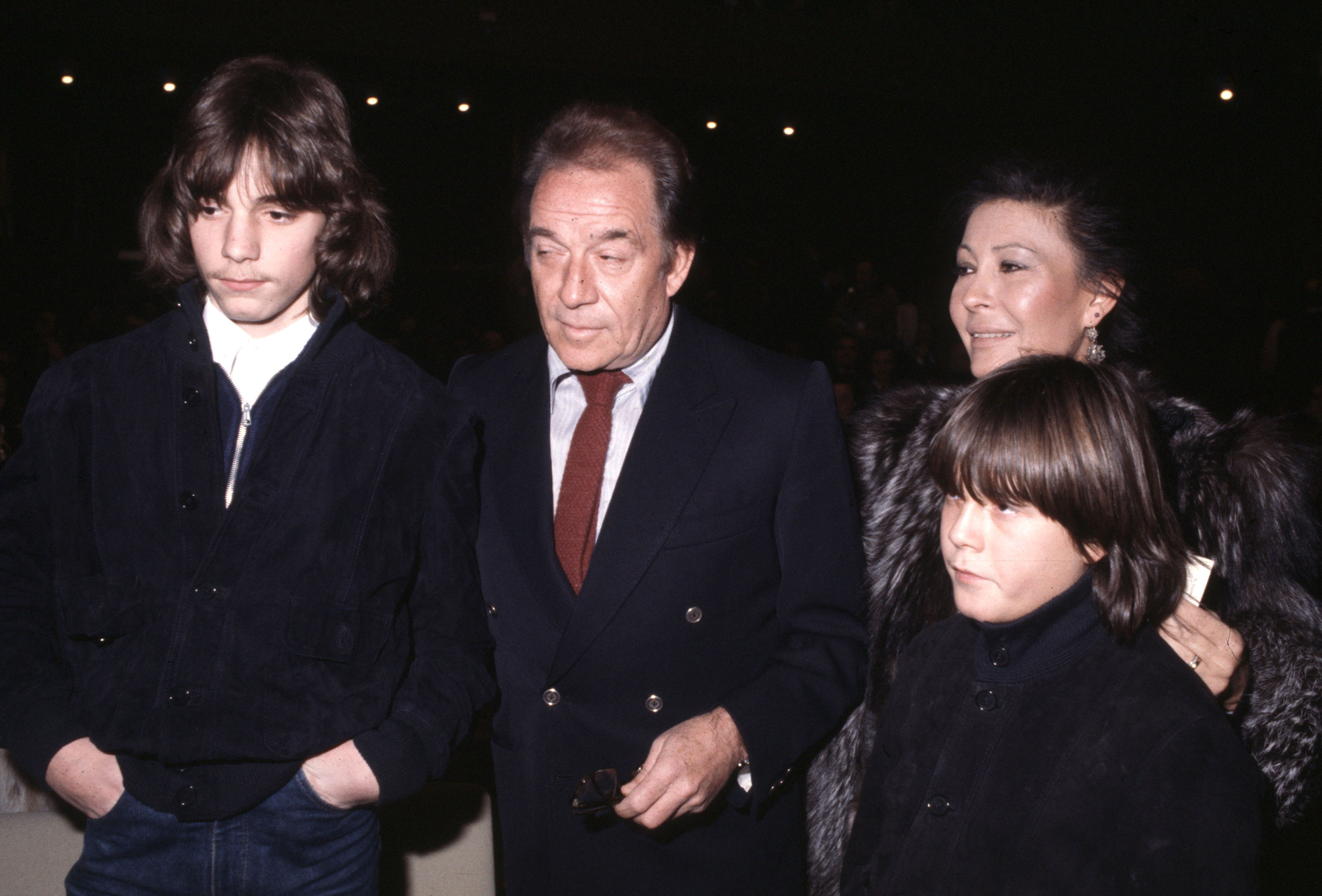 Con la moglie Franca e i figli Ricky e Gianmarco nel 1977