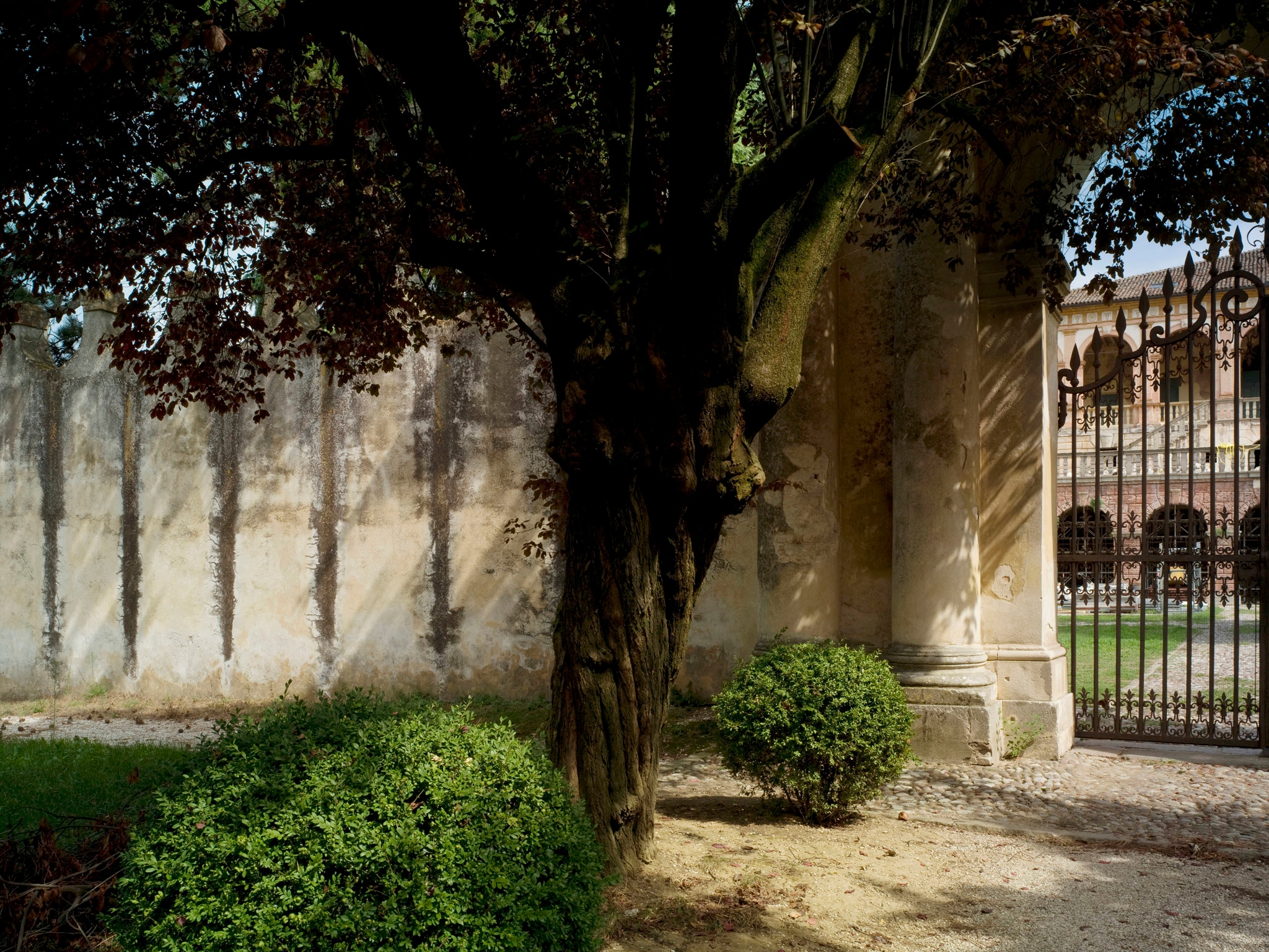 Villa dei Vescovi, Luvigliano di Torreglia, Padova. Ingresso al giardino