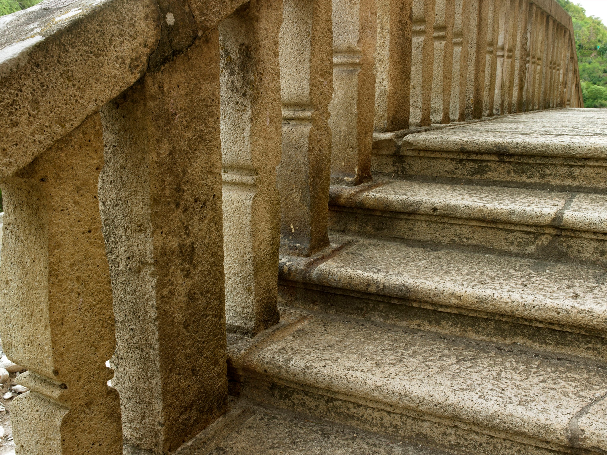 Villa dei Vescovi, Luvigliano di Torreglia, Padova. Particolare della scalinata