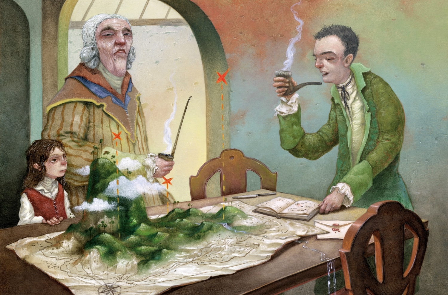 "L'isola del tesoro" di Robert Louis Stevenson illustrato da Roger Olmos (Logos)
