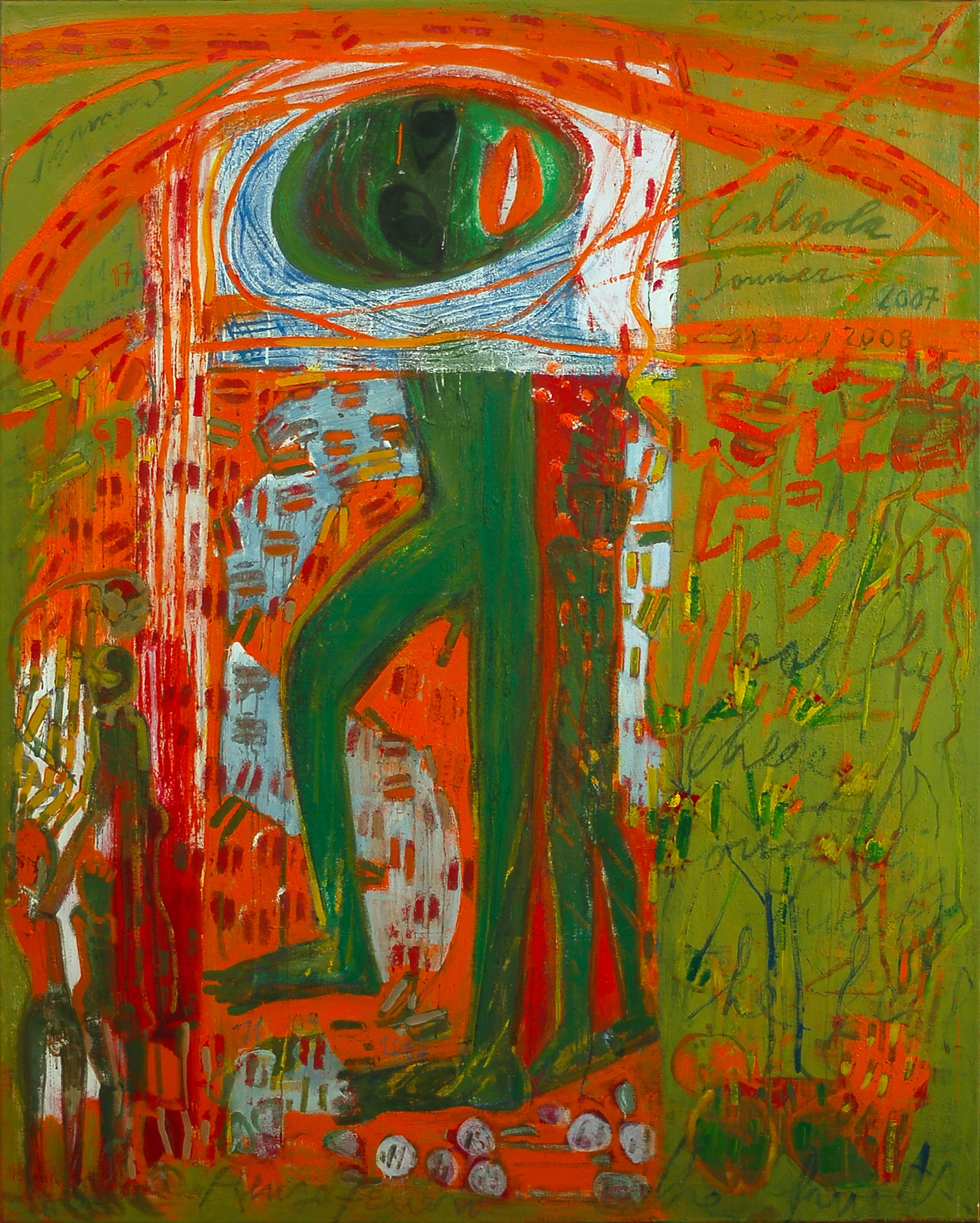 Caligola estate – 2007-2008 - olio su tela - cm 200 x 160 - Masi Lugano