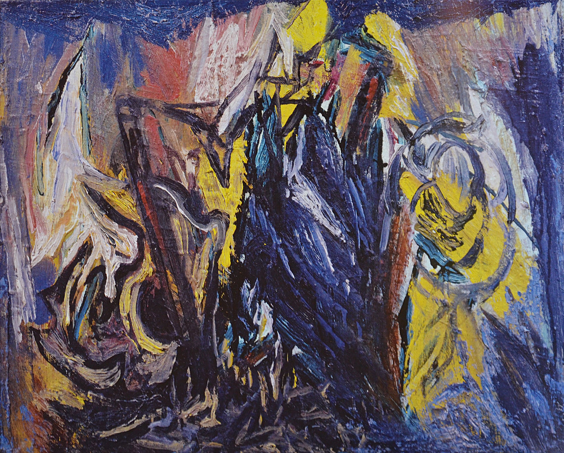 Detriti e Romina - 1965 - olio su tela - cm 40,4 x 50,3