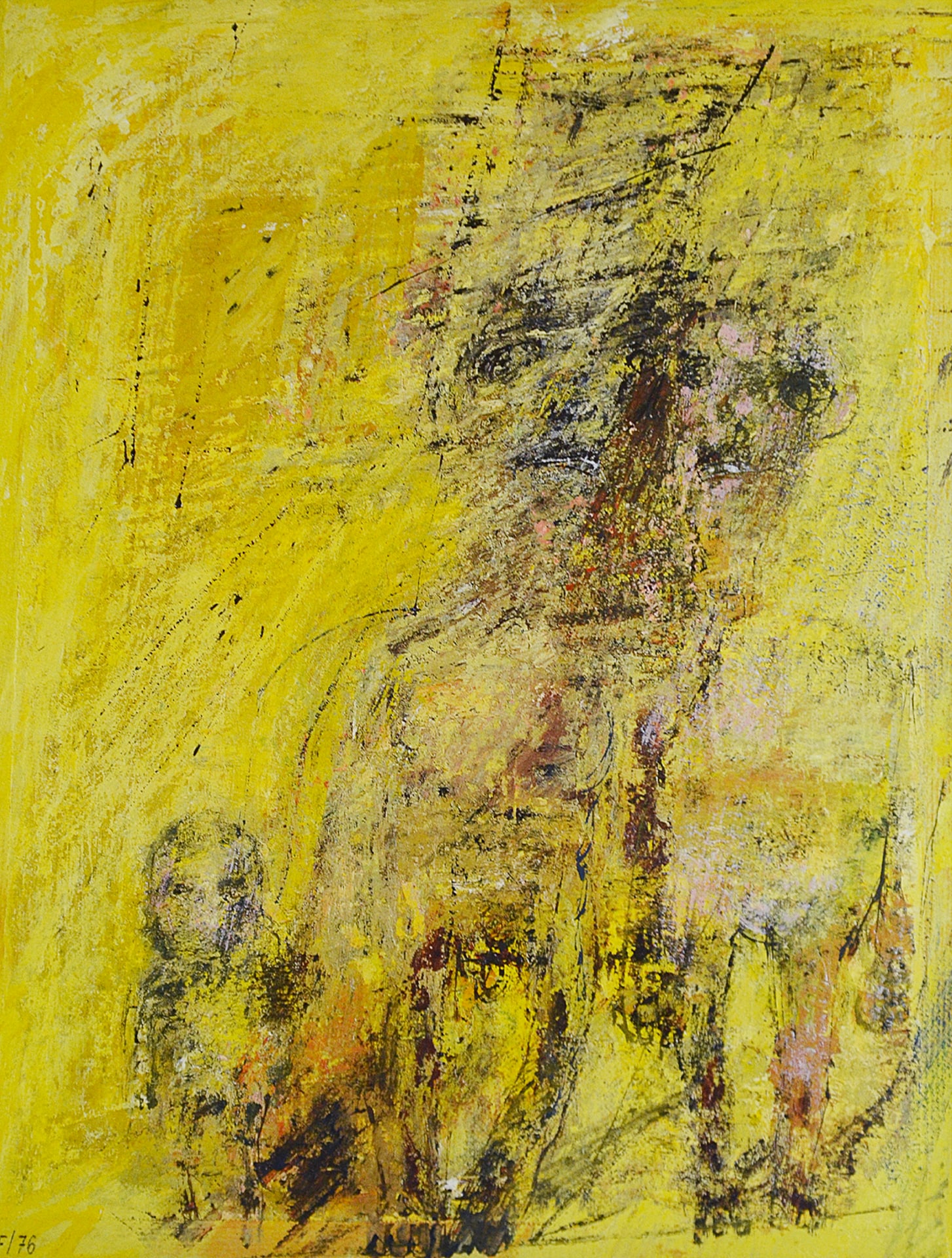 Figure urbane - 1976 - olio su tela - cm 51,2 x 39,6