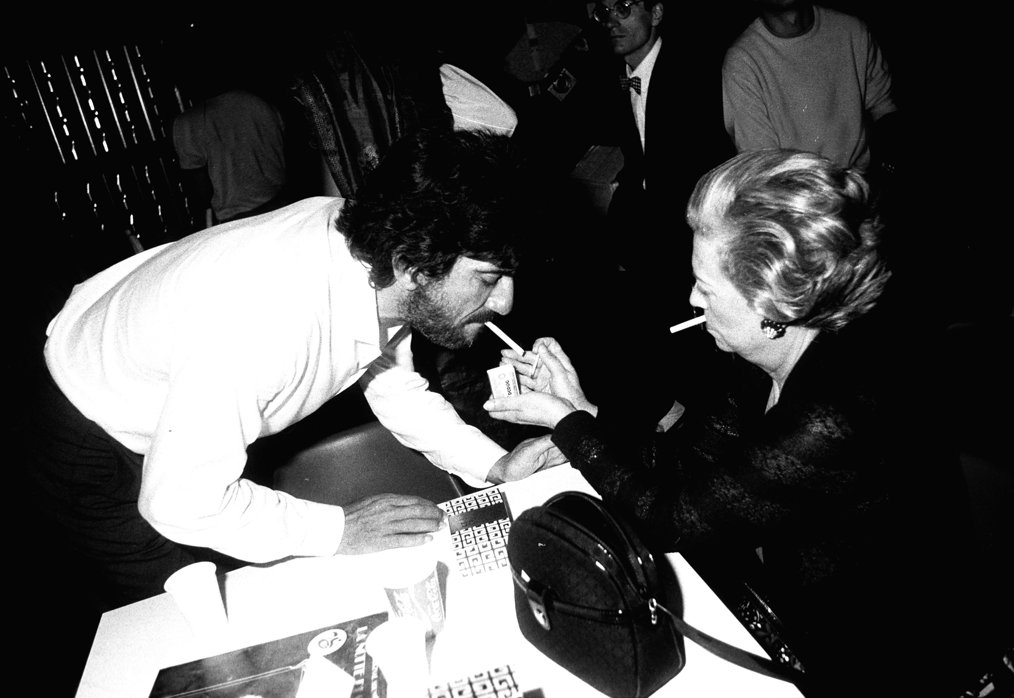 Con Giulietta Masina nel 1983