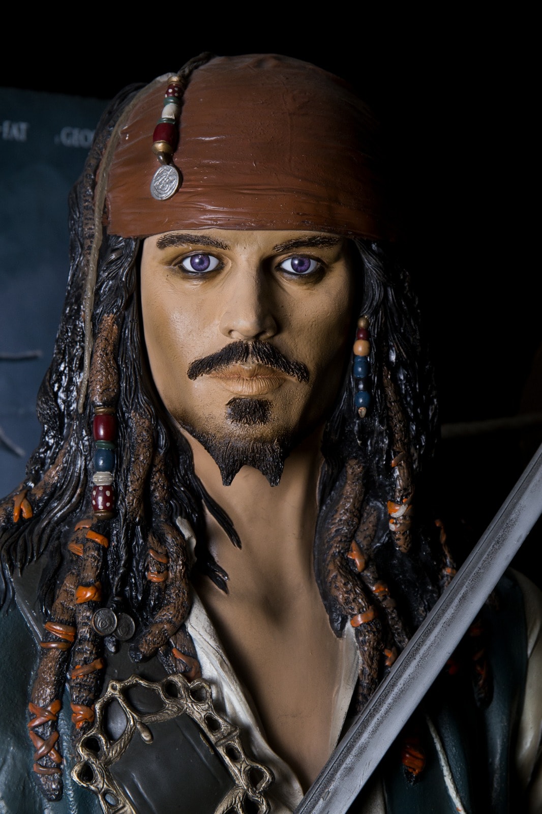il pirata Jack Sparrow, interpretato da Johnny Depp ne I Pirati dei Caraibi