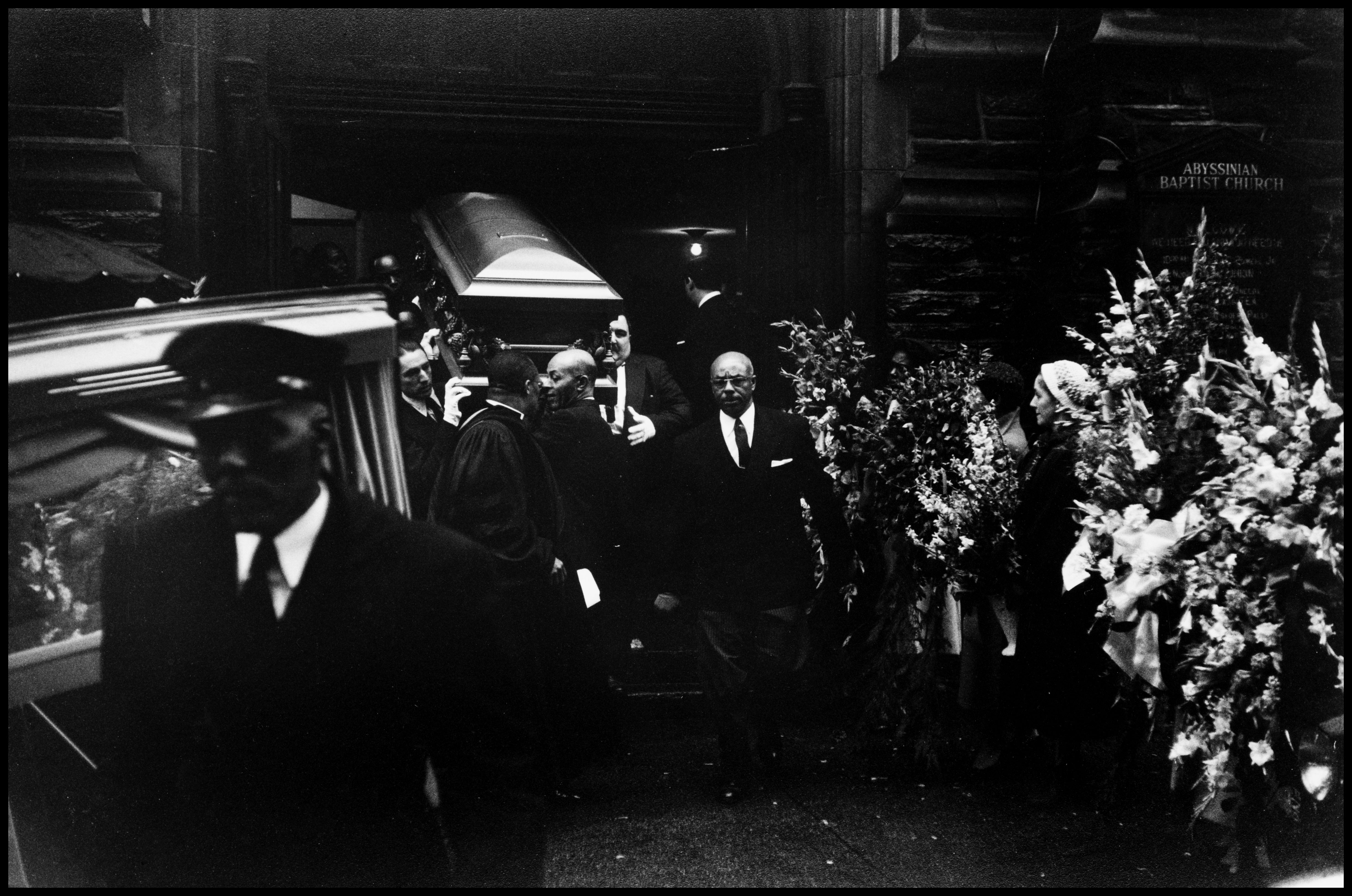 1955: il funerale di Charlie Parker. Harlem, New York City.