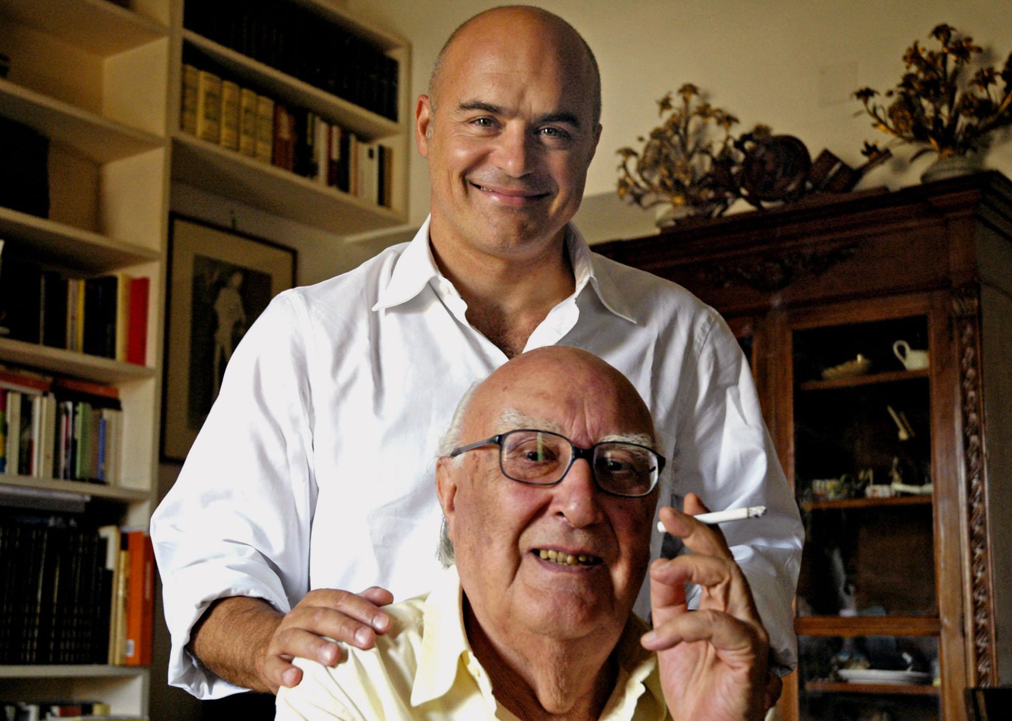 Andrea Camilleri con Luca Zingaretti