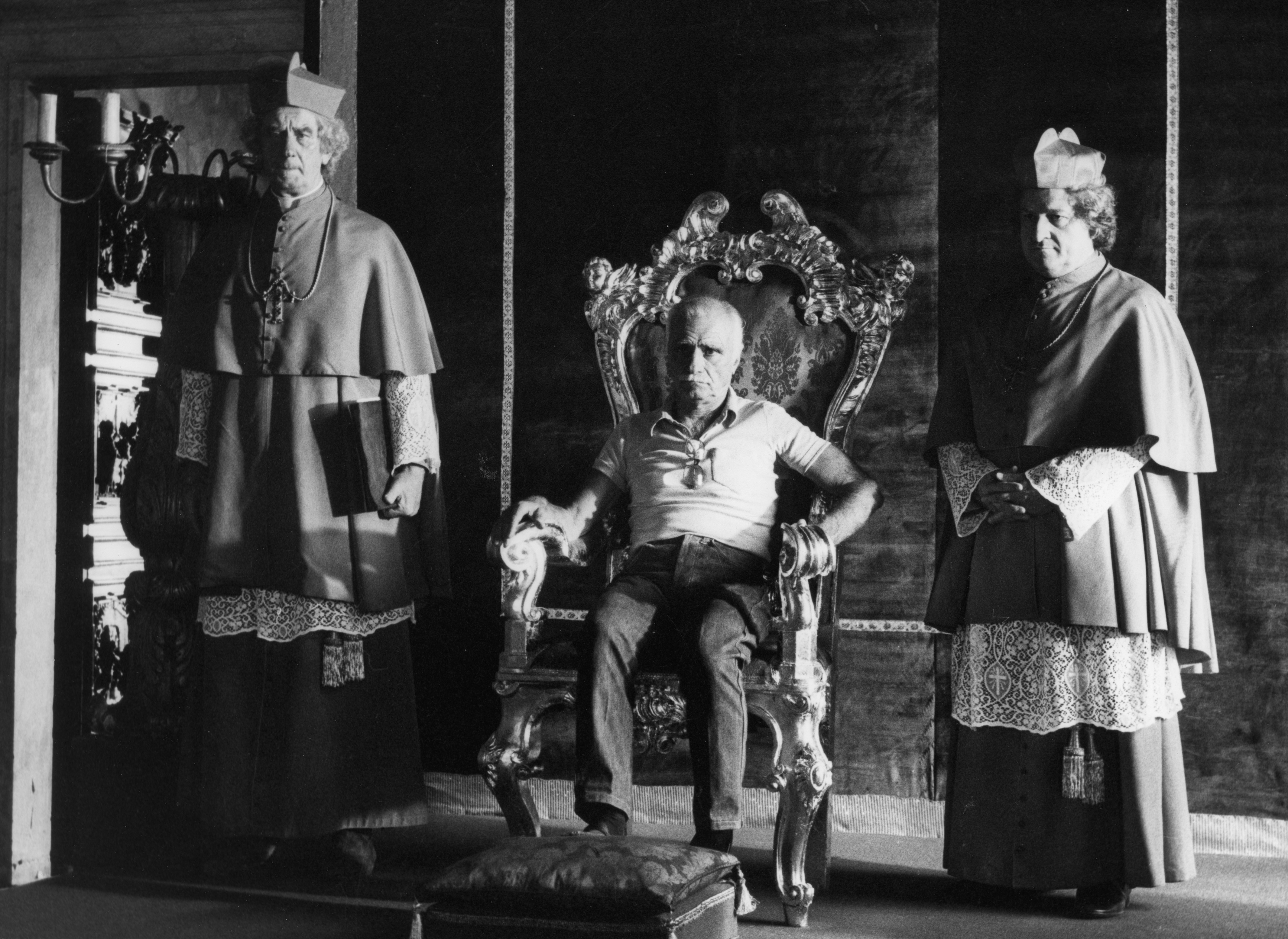 Sul set de "Il marchese del Grillo" nel 1981