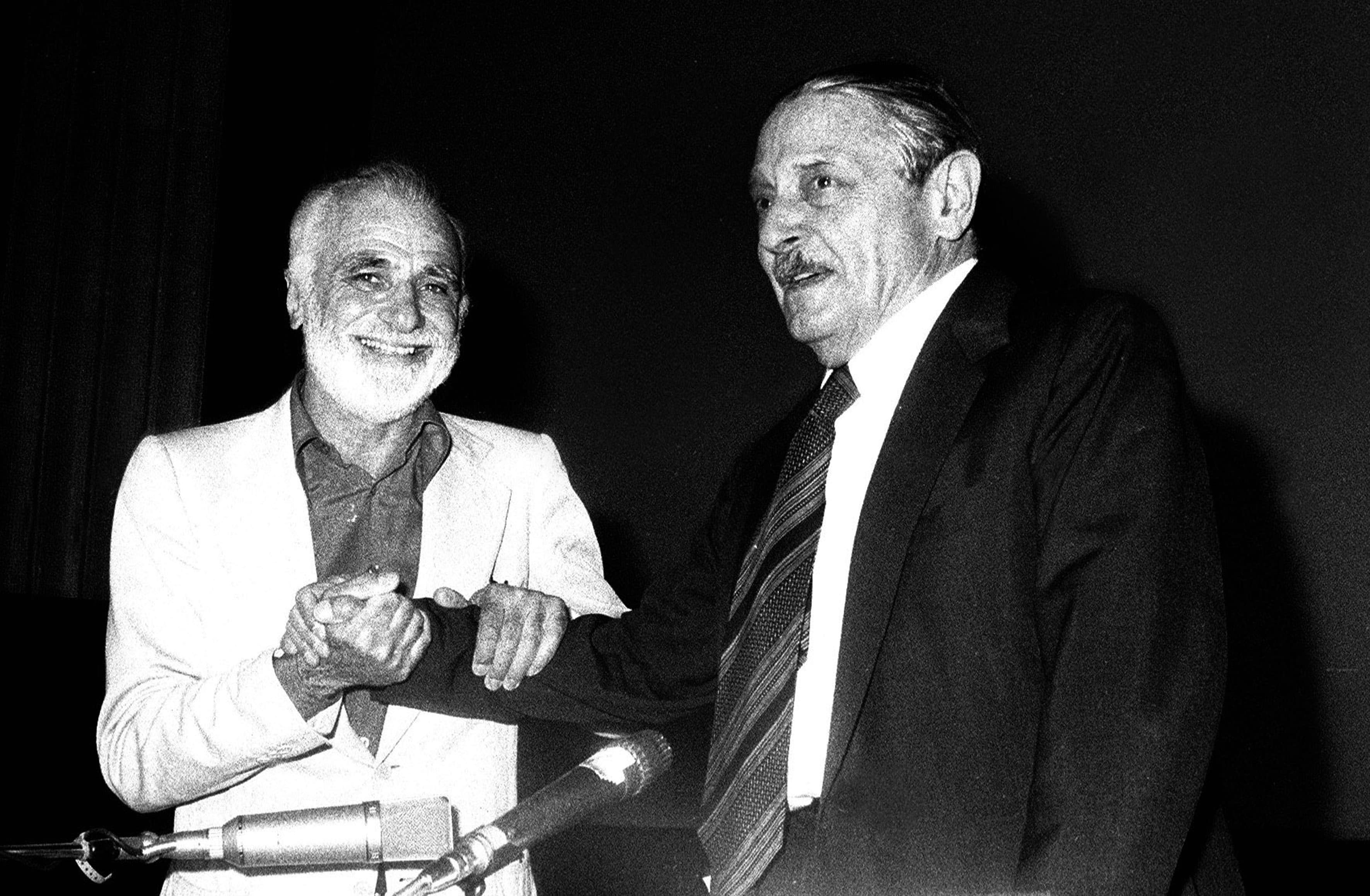 Con il regista Alessandro Blasetti nel 1980