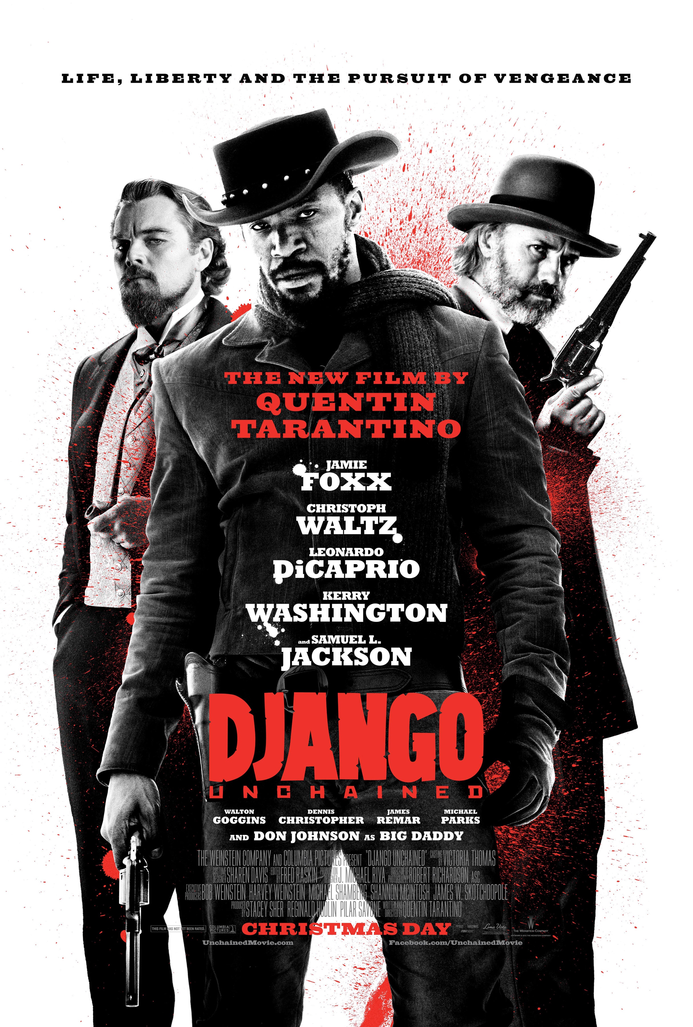 La locandina del film di Quentin Tarantino "Django Unchained", 2012