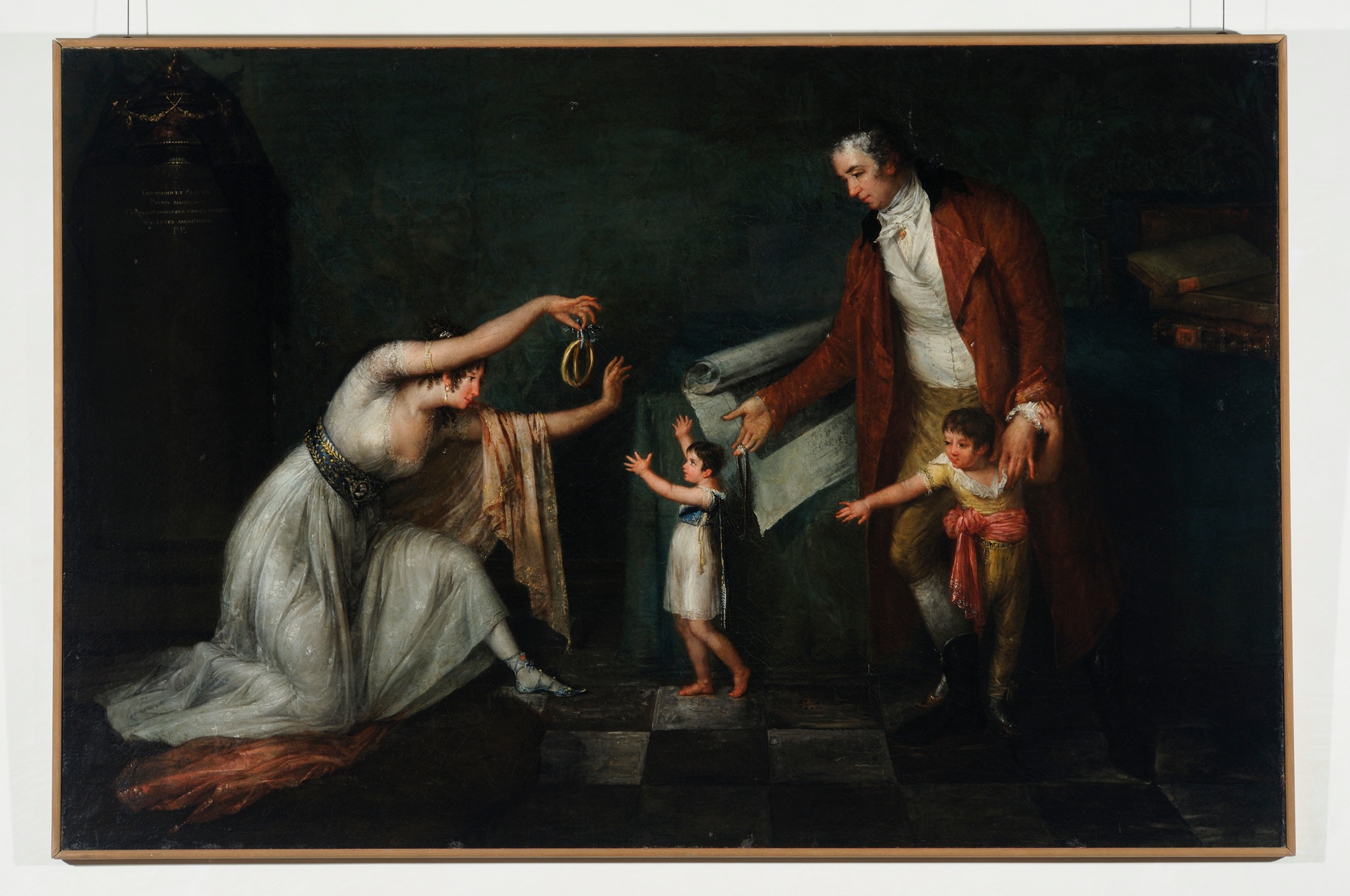 Antonio Canova (Possagno 1757 - Venezia 1822) "La famiglia dell’incisore Pietro Maria Vitali", 1798-1800 circa. Olio su tela, 100 x 151 cm 
