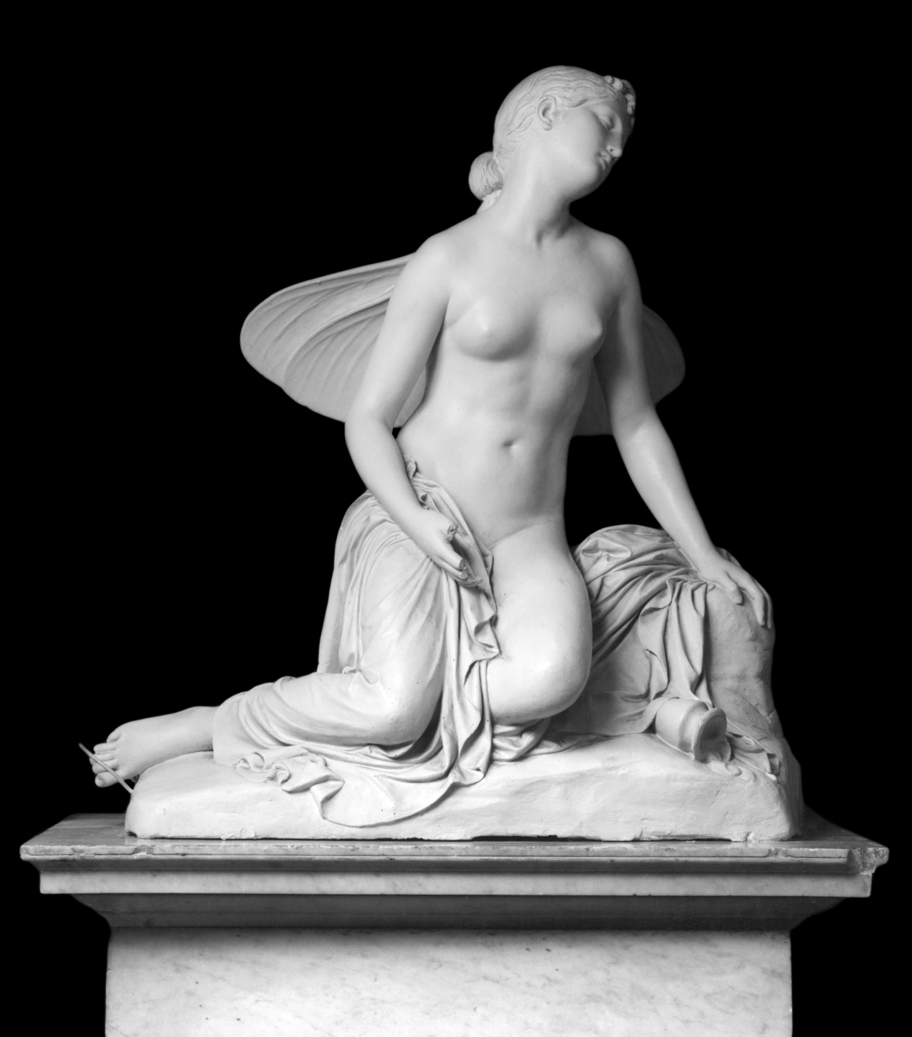 Pietro Tenerani (Torano di Carrara 1789 - Roma 1869) - Psiche svenuta 1823 modello in gesso della statua in marmo più volte replicata (esemplare originale a San Pietroburgo, Ermitage) h 113 cm MR 43327