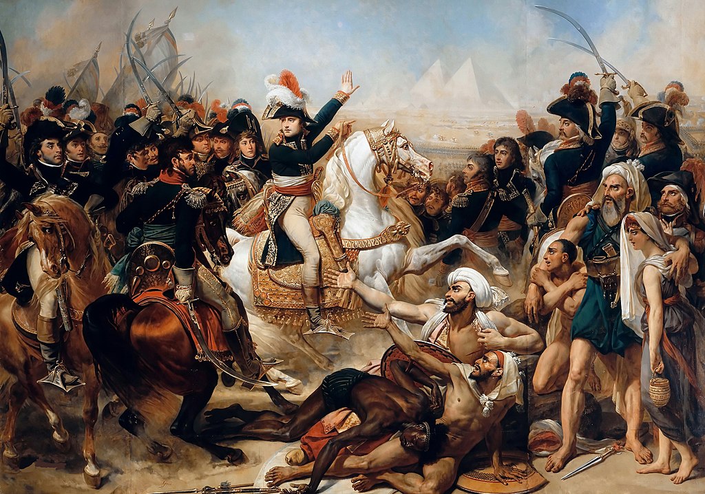 Nel 1798 Napoleone sbarca ad Alessandria d’Egitto, con l’intento di spezzare le rotte commerciali inglesi con l’Oriente