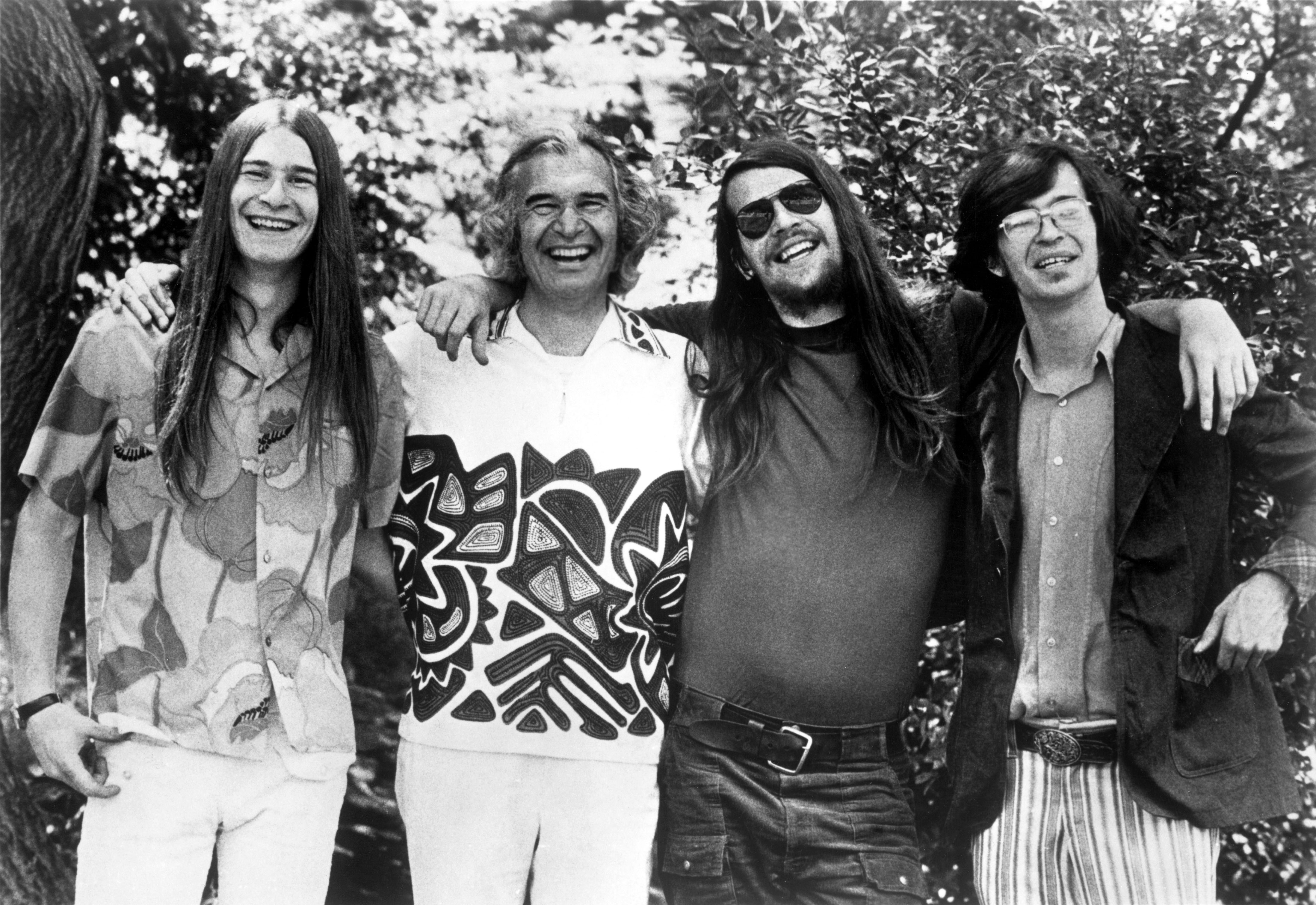 1970s. Due generazioni di Brubeck: Dave con I figli Dan, Chris e Darius.