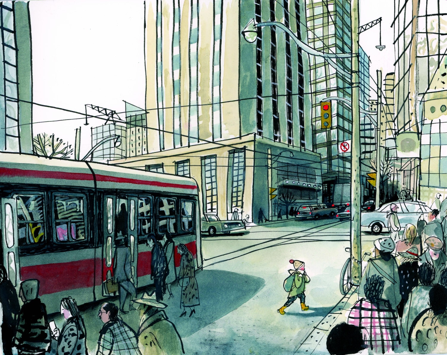 "Piccolo in città" di Sydney Smith (Orecchio Acerbo)