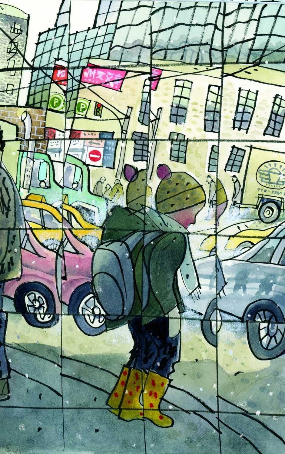 "Piccolo in città" di Sydney Smith (Orecchio Acerbo)