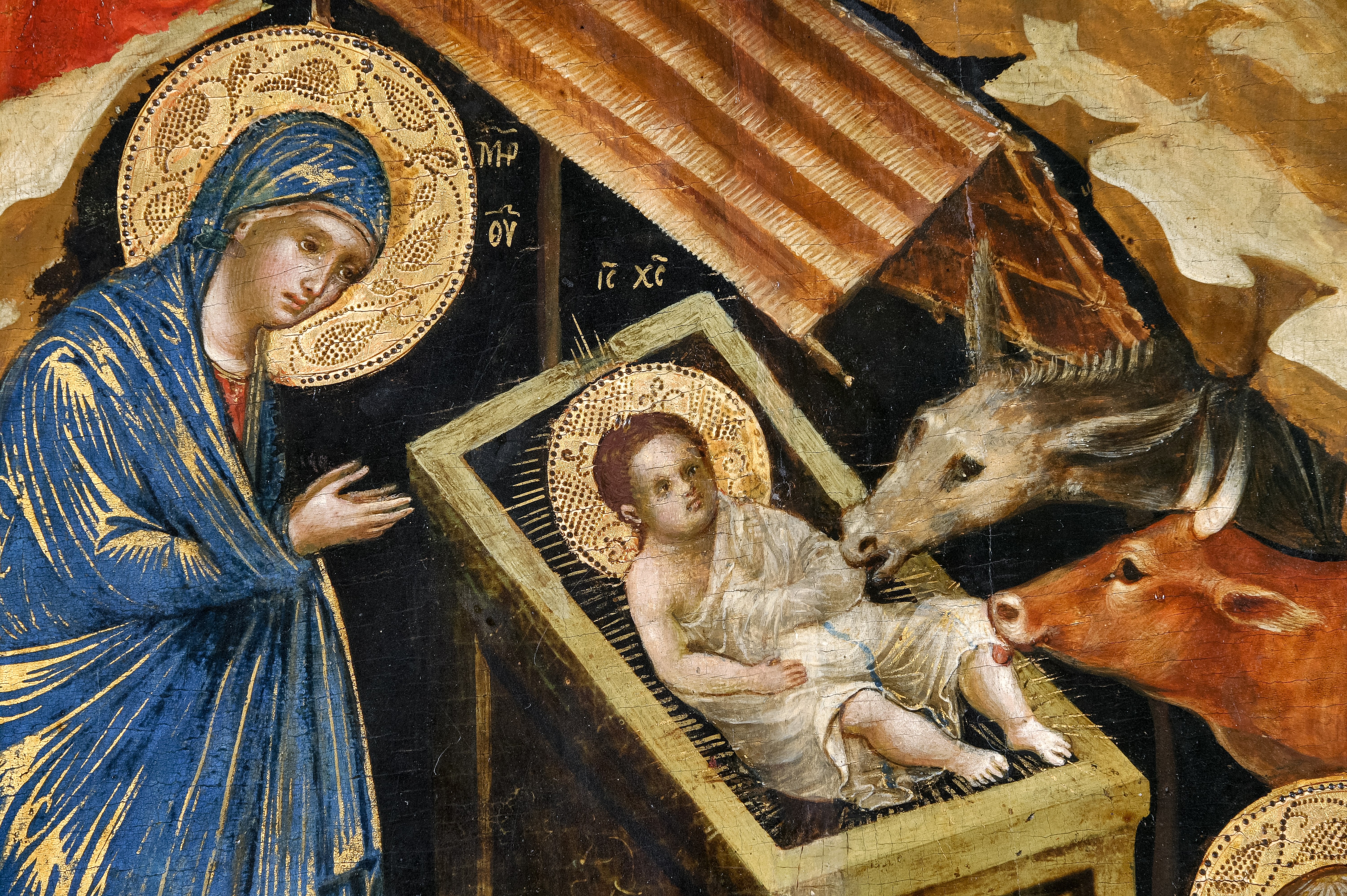 Natività, Paolo e/o Lorenzo Veneziano, XIV sec. tempera, olio e oro su tavola, Museo Nazionale della Serbia, Belgrado. Credito: Ghigo Roli/Photo 12/contrasto 