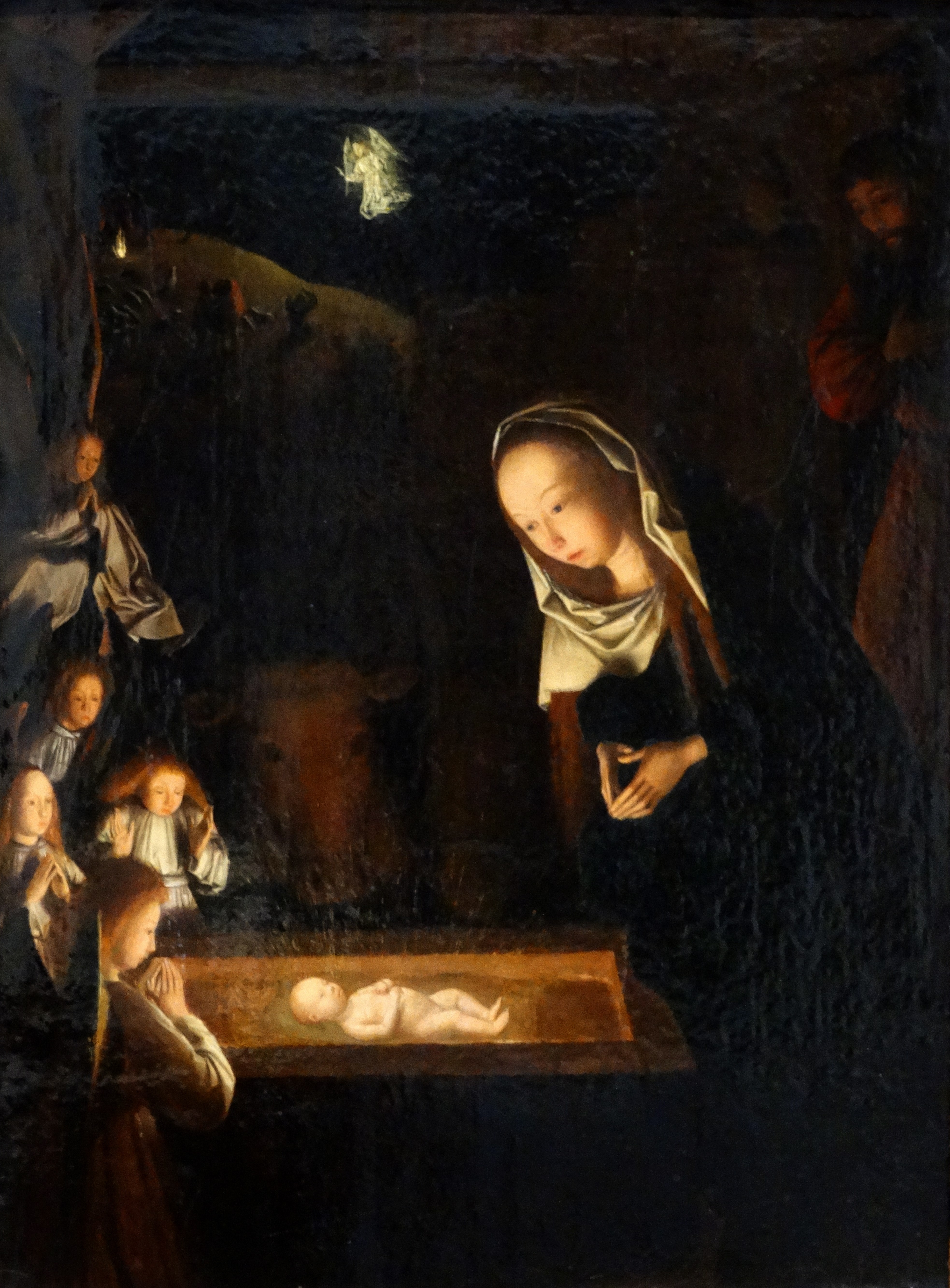 Natività di notte, Geertgent tot Sint Jans, 1490 circa, olio su tavola 34 x 25.3. National Gallery, Londra. Credito: Photo12/Ann Ronan Picture Library/contrasto