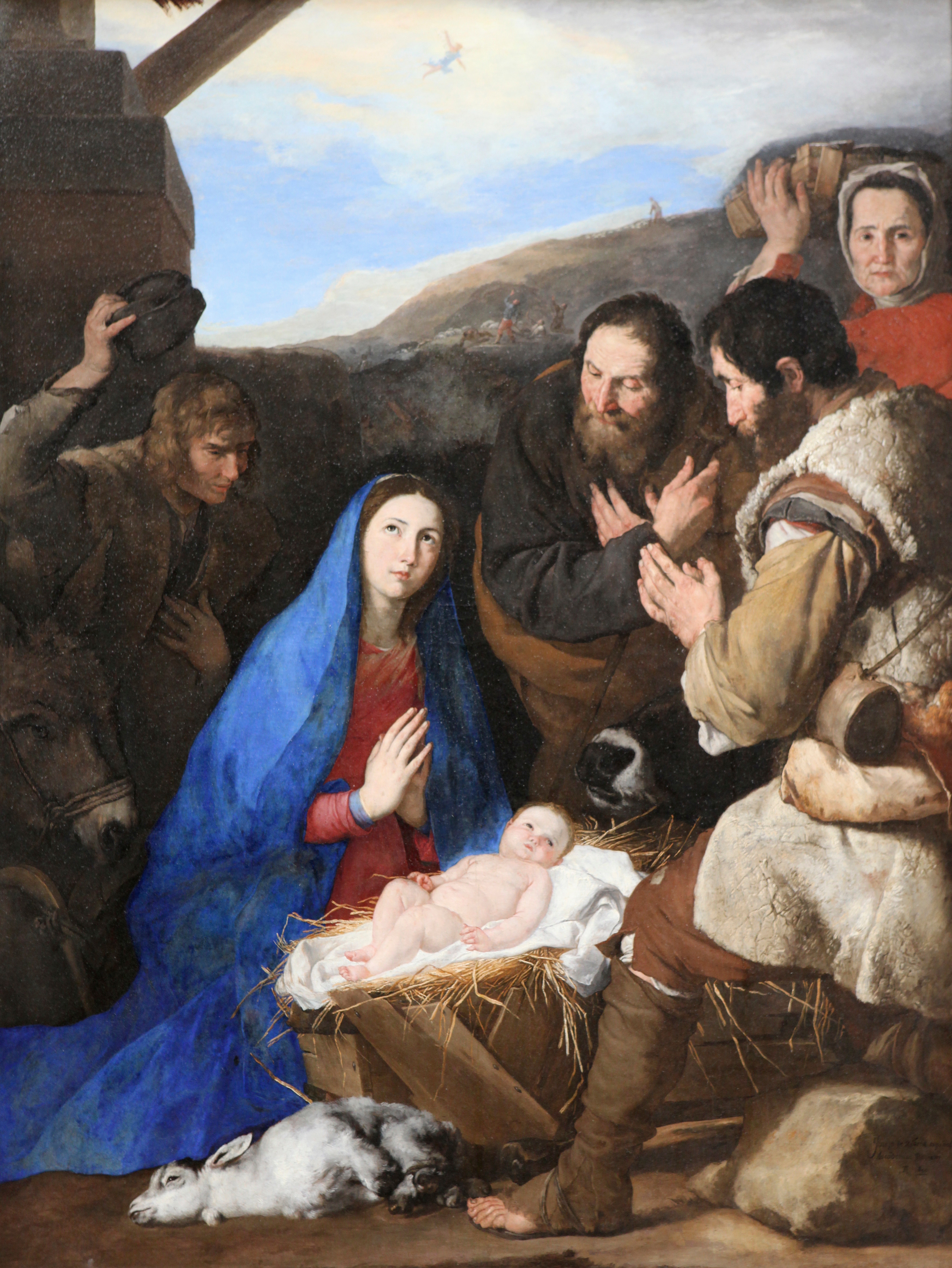 Adorazione dei pastori, Jusepe di Ribera, 1650, olio su tela, 239x181 cm. Museo del Louvre, Parigi. Credito: adoc-photos / adoc-photos